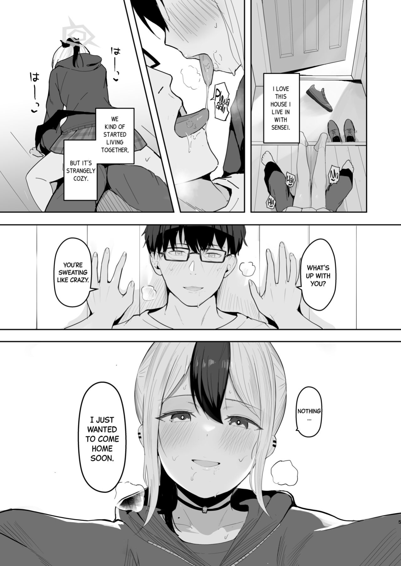 [red miso soup (Akadashi)] Kayoko to Dousei Seikatsu | Living Together with Kayoko (Blue Archive) [Black Grimoires]