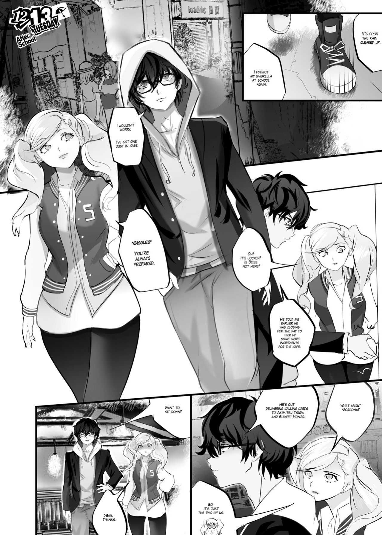 [Nekone, RaitoninguUsagi] Lovers night in (Persona 5)