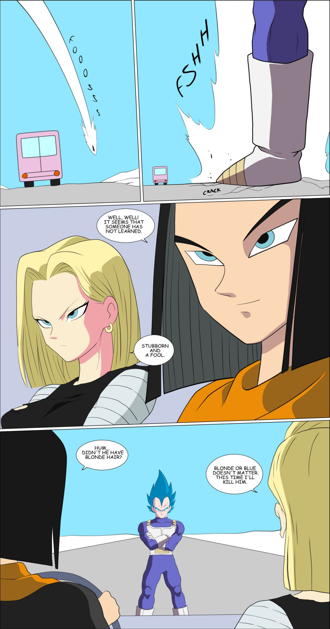(Zetarok) Vegeta VS Android 18