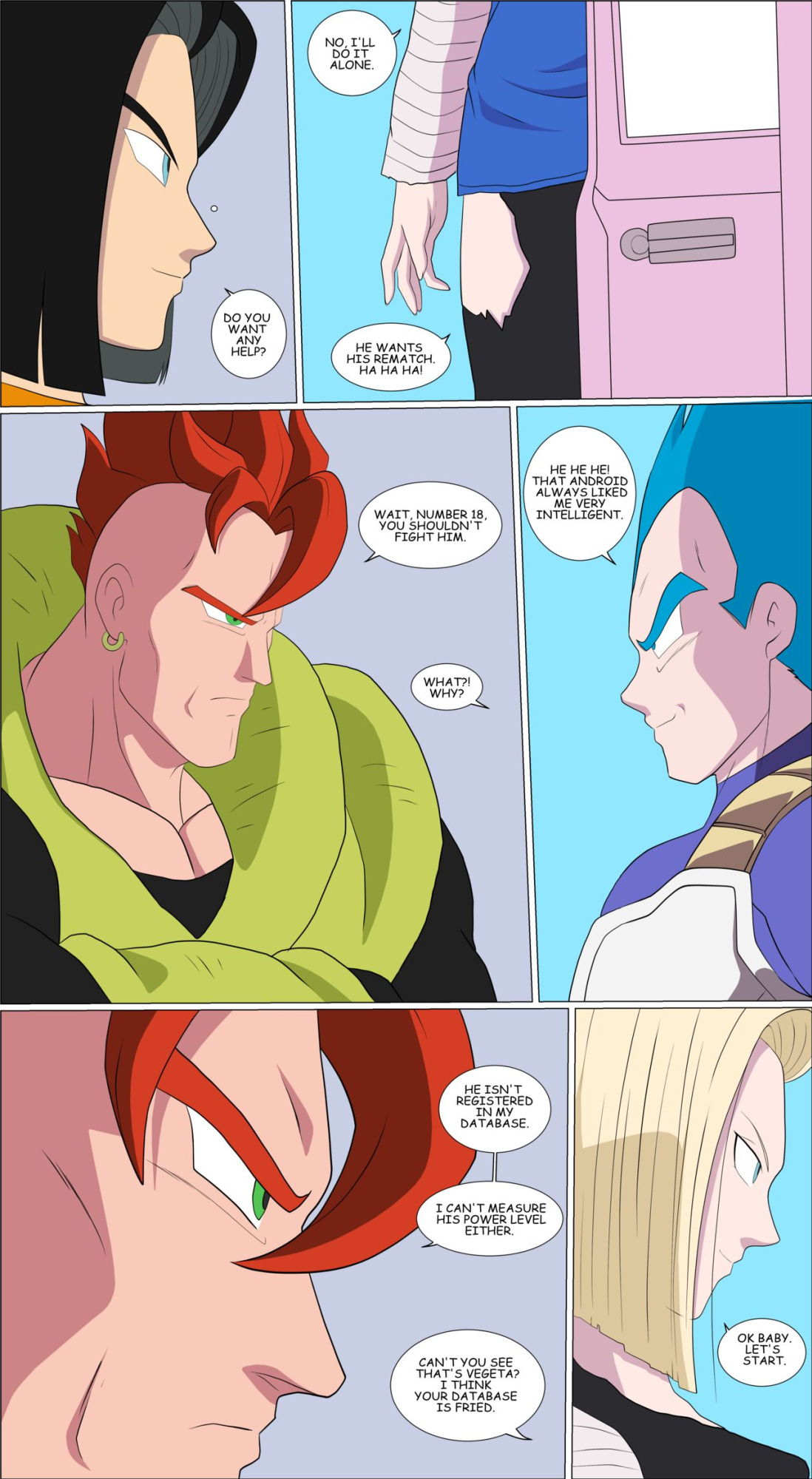 (Zetarok) Vegeta VS Android 18