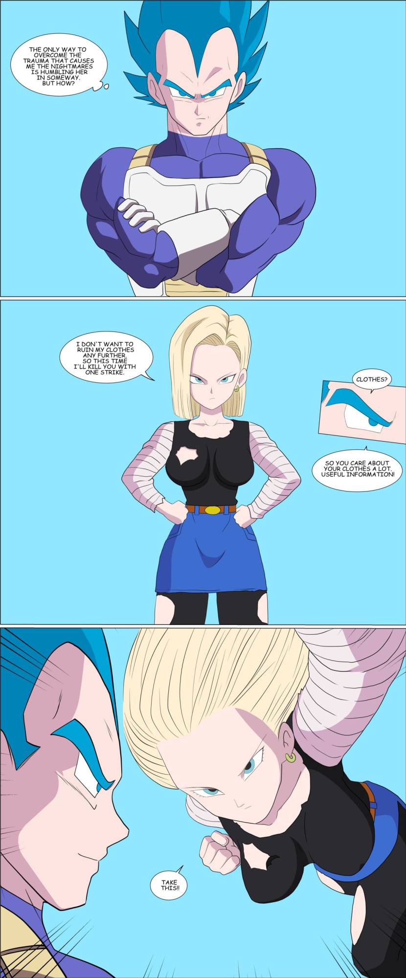 (Zetarok) Vegeta VS Android 18