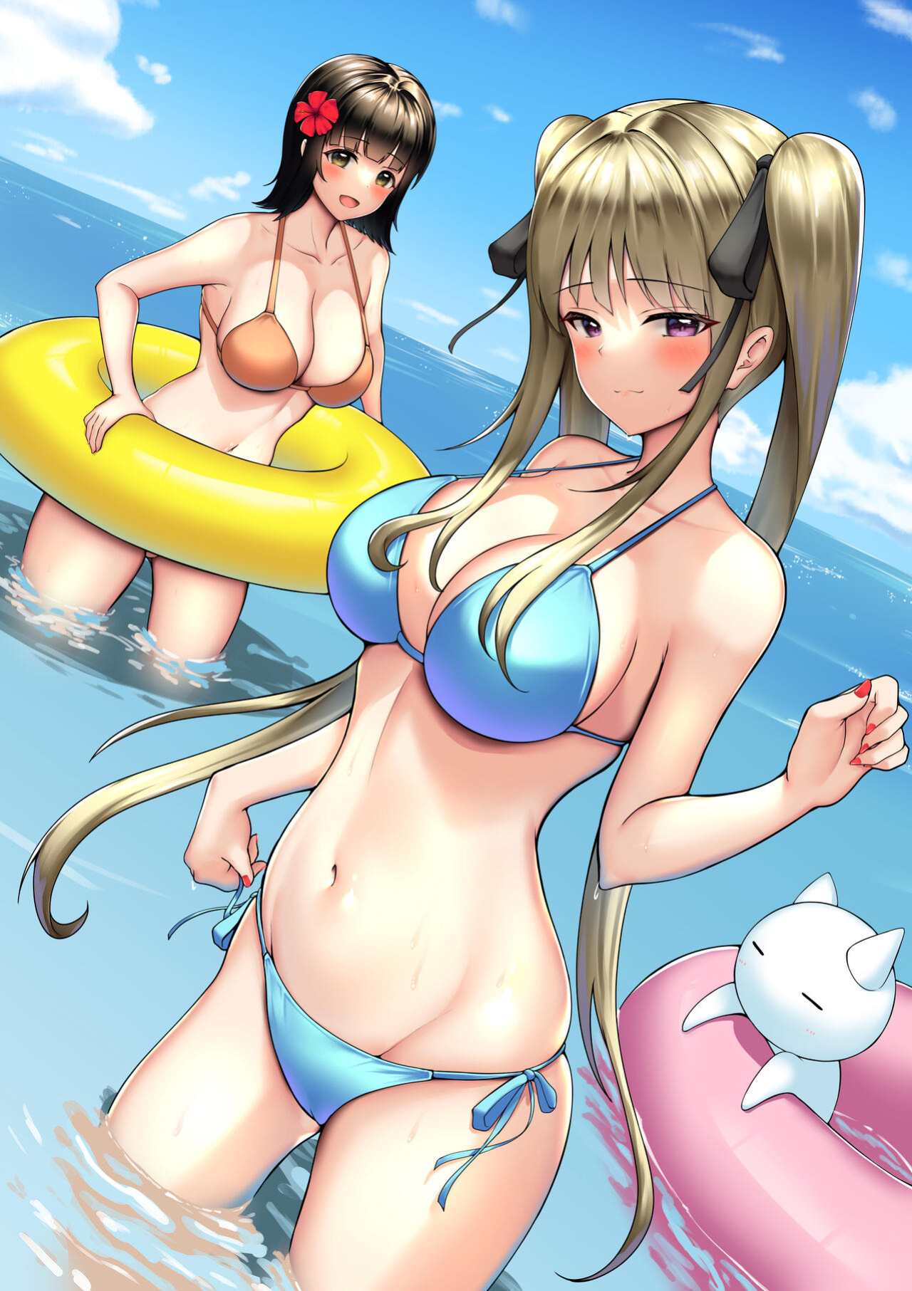 [Nekomimi to Kuro Mask (cielo)] Watashitachi Meimon Onna Gakuen-sei wa Shimai de Papakatsu Shitemasu [SquigglesJP]