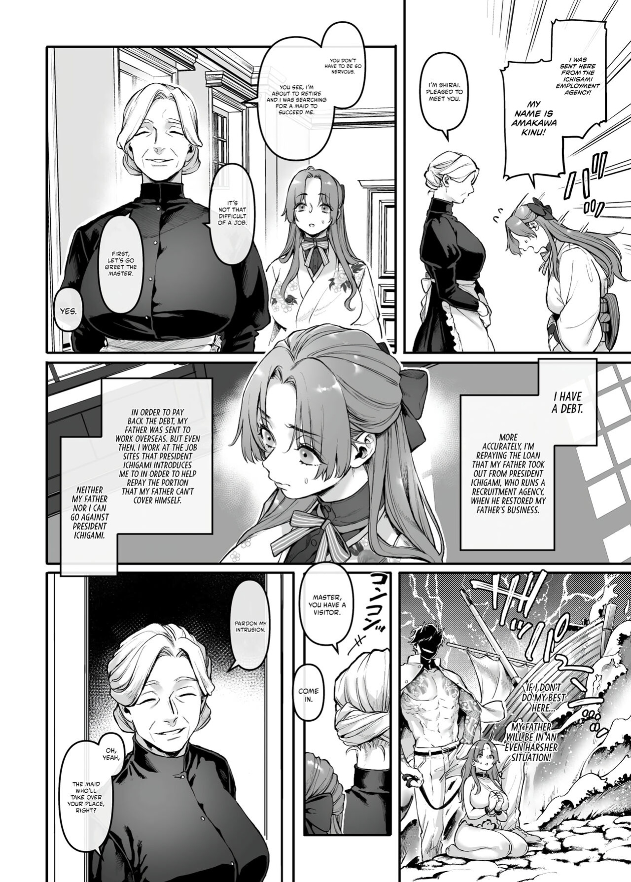 [Yolki Palki (Rororogi Mogera)] Sennyuu! Gakeppuchi Spy no Shakkinhensai RTA ~Josou Maid to Oni Joushi~ | Infiltrate! Debt Repayment RTA of a Spy on the Brink ~The Crossdressing Maid and the Oni Boss~ [Omega Scans] [Incomplete]