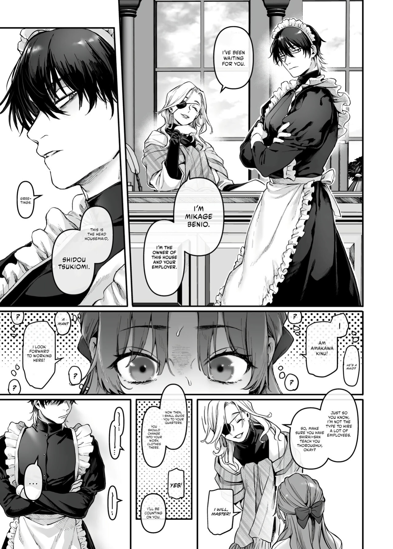 [Yolki Palki (Rororogi Mogera)] Sennyuu! Gakeppuchi Spy no Shakkinhensai RTA ~Josou Maid to Oni Joushi~ | Infiltrate! Debt Repayment RTA of a Spy on the Brink ~The Crossdressing Maid and the Oni Boss~ [Omega Scans] [Incomplete]