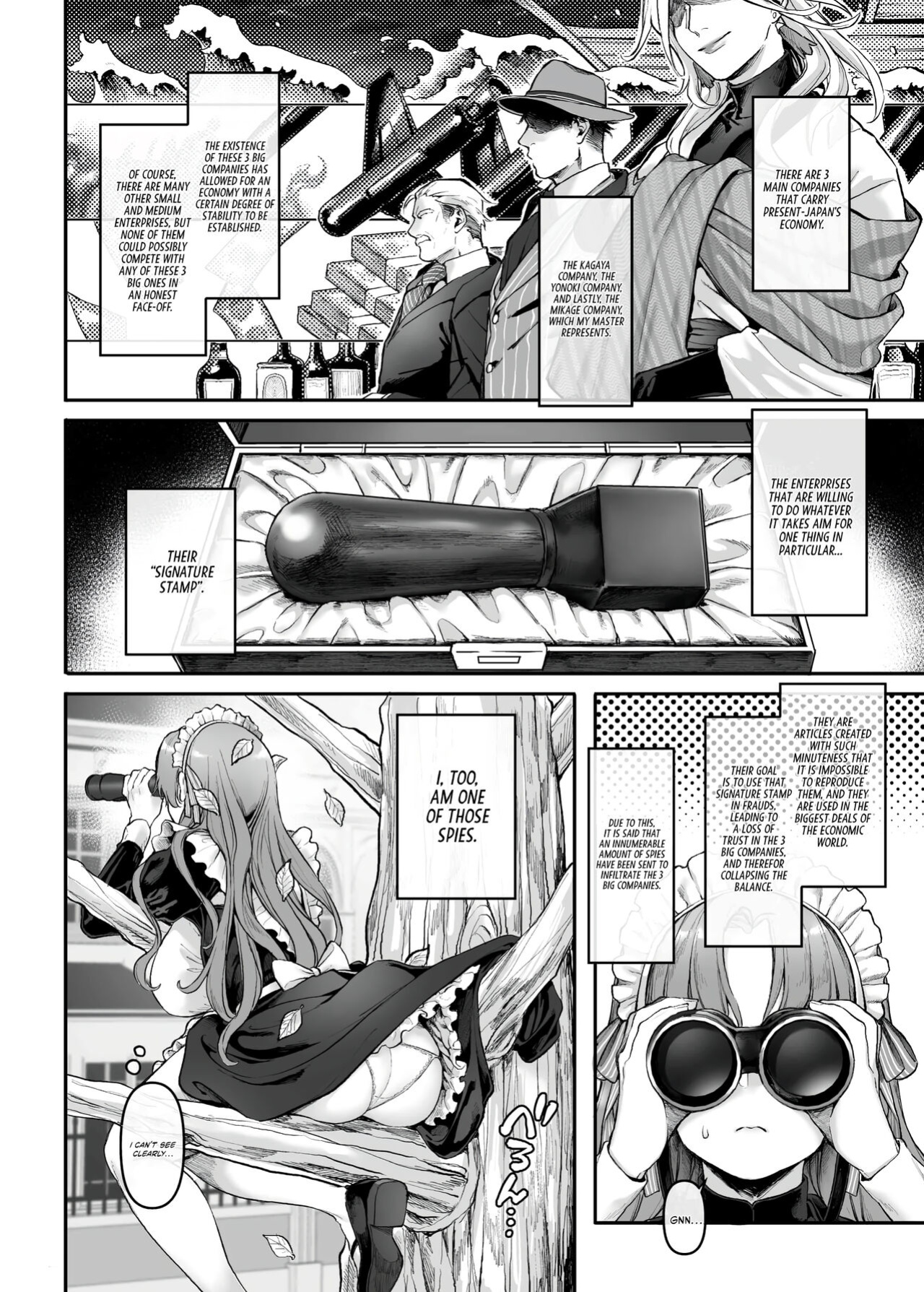 [Yolki Palki (Rororogi Mogera)] Sennyuu! Gakeppuchi Spy no Shakkinhensai RTA ~Josou Maid to Oni Joushi~ | Infiltrate! Debt Repayment RTA of a Spy on the Brink ~The Crossdressing Maid and the Oni Boss~ [Omega Scans] [Incomplete]