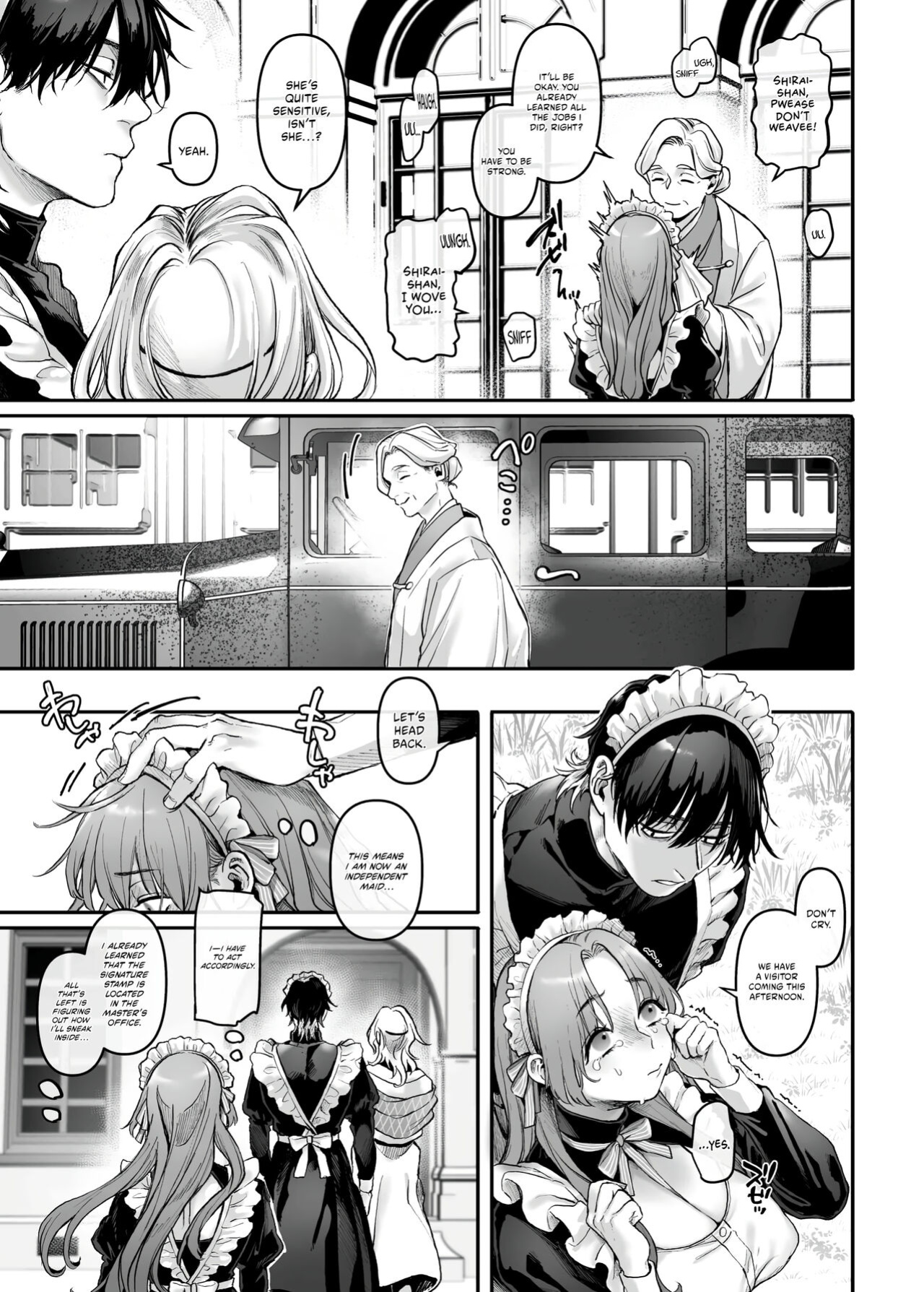 [Yolki Palki (Rororogi Mogera)] Sennyuu! Gakeppuchi Spy no Shakkinhensai RTA ~Josou Maid to Oni Joushi~ | Infiltrate! Debt Repayment RTA of a Spy on the Brink ~The Crossdressing Maid and the Oni Boss~ [Omega Scans] [Incomplete]
