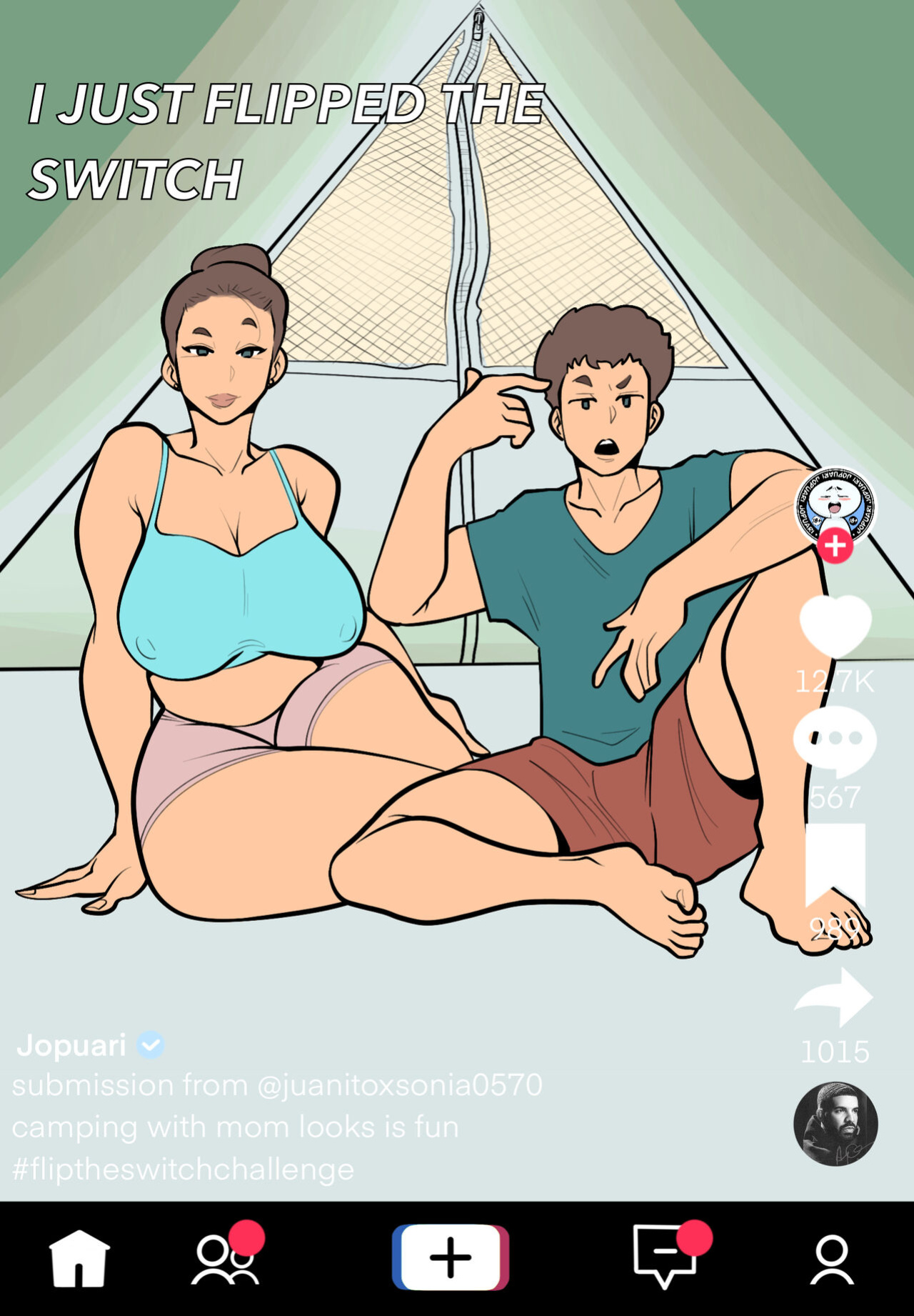 [Jopuari] Camping with mom goes viral