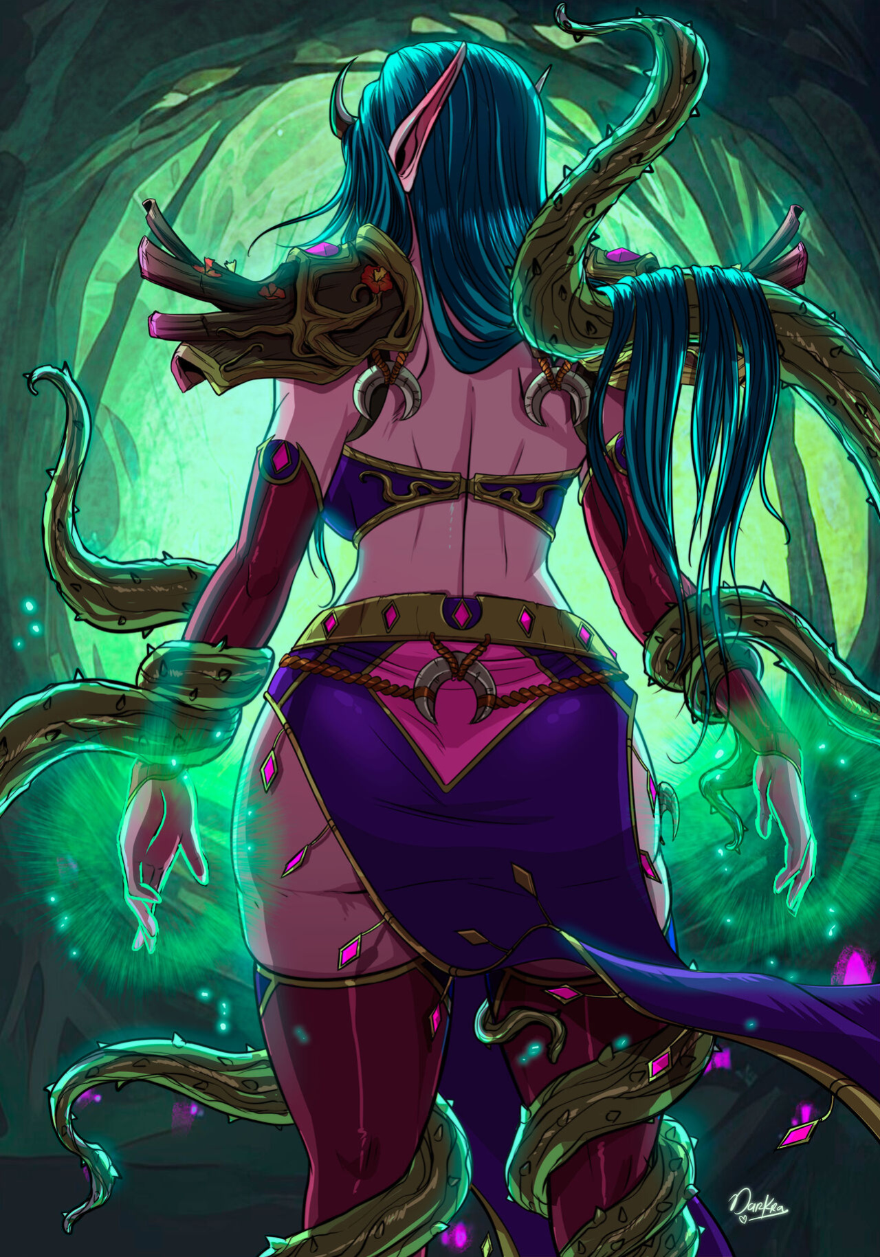 Darkra Mark Of The Wild plus Textless and Ink version