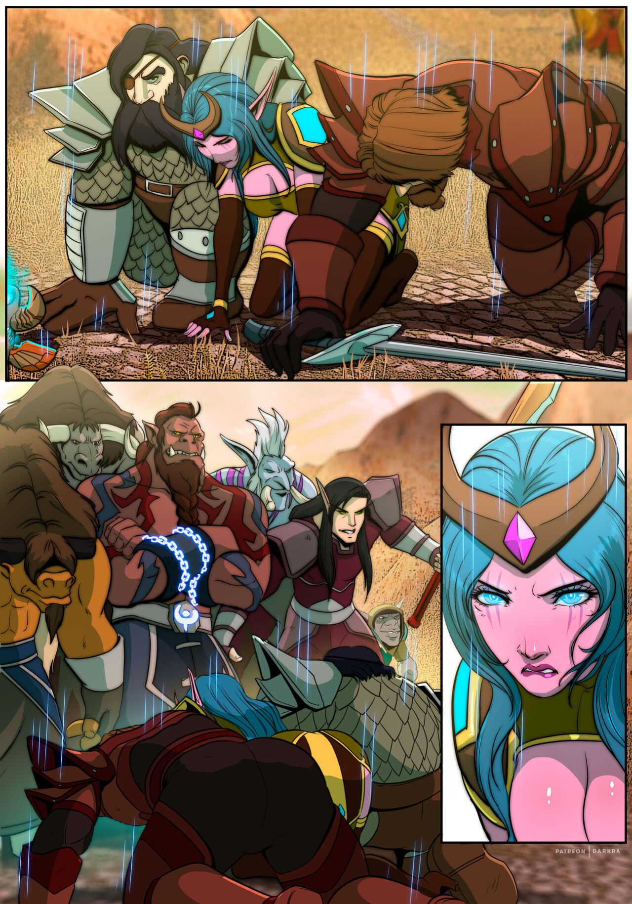 Darkra Mark Of The Wild plus Textless and Ink version