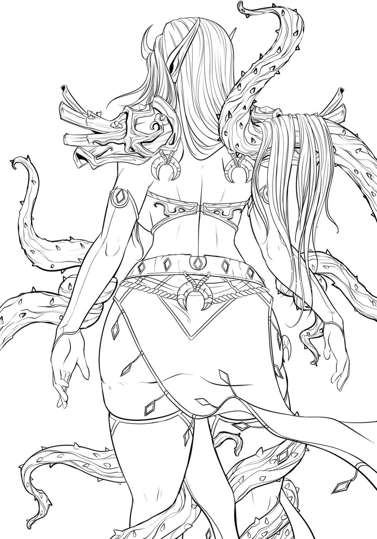 Darkra Mark Of The Wild plus Textless and Ink version