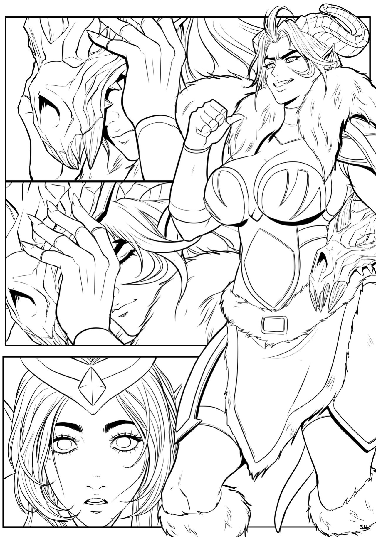 Darkra Mark Of The Wild plus Textless and Ink version