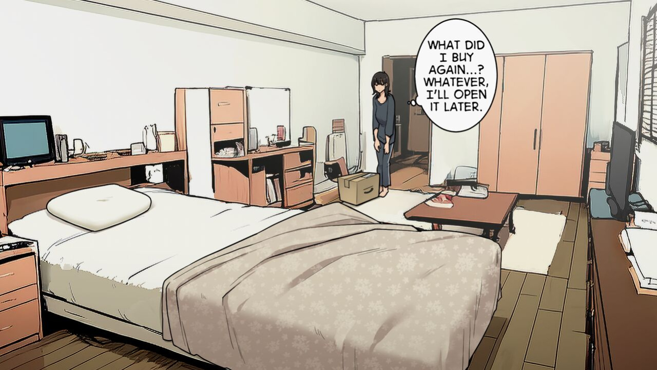 [Wakamatsu] Takuhaibin no Uketorikata ga Dandan Darashinaku Natte Iku OL-chan (+ Ura-hen) | A Woman Whose Greetings to the Delivery Man Gradually Get Sloppier (+ Other Side)