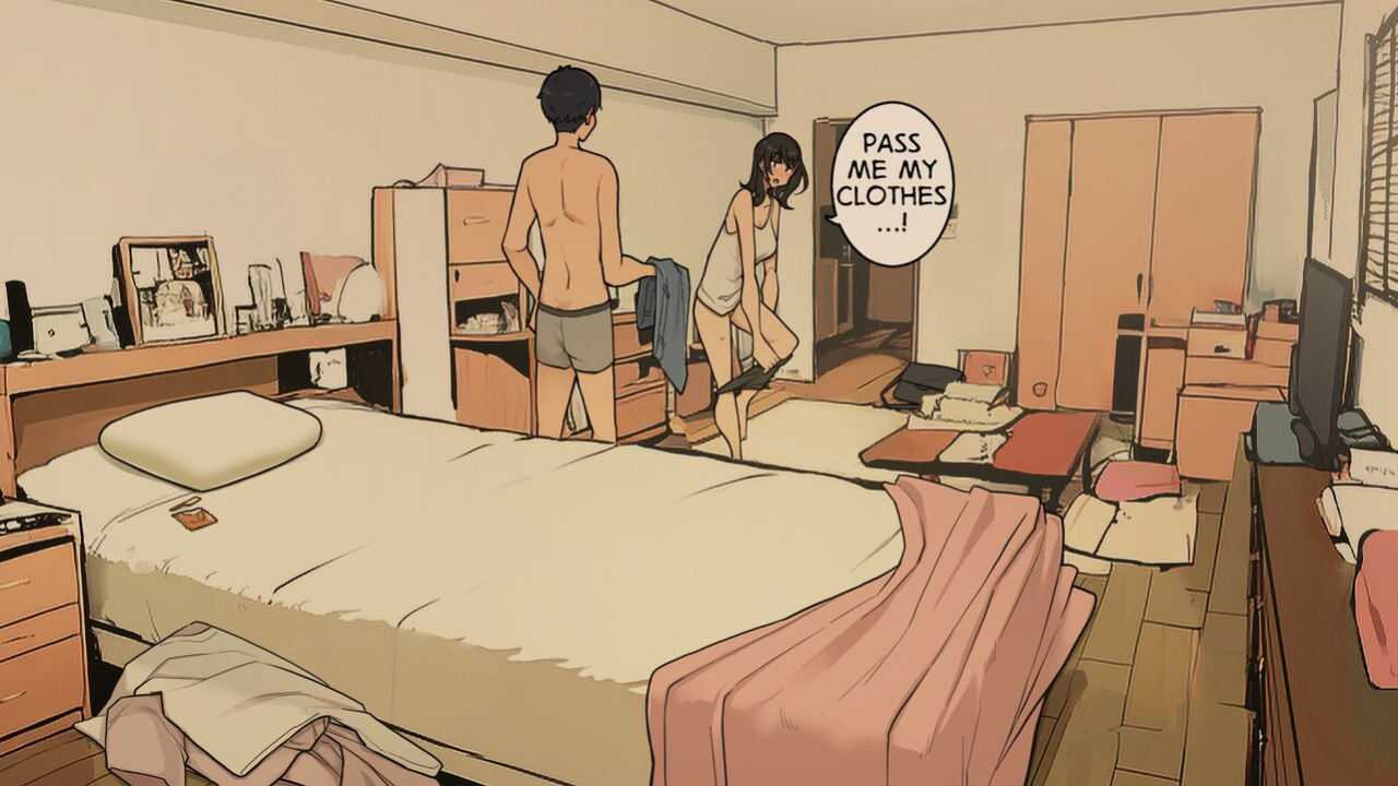 [Wakamatsu] Takuhaibin no Uketorikata ga Dandan Darashinaku Natte Iku OL-chan (+ Ura-hen) | A Woman Whose Greetings to the Delivery Man Gradually Get Sloppier (+ Other Side)