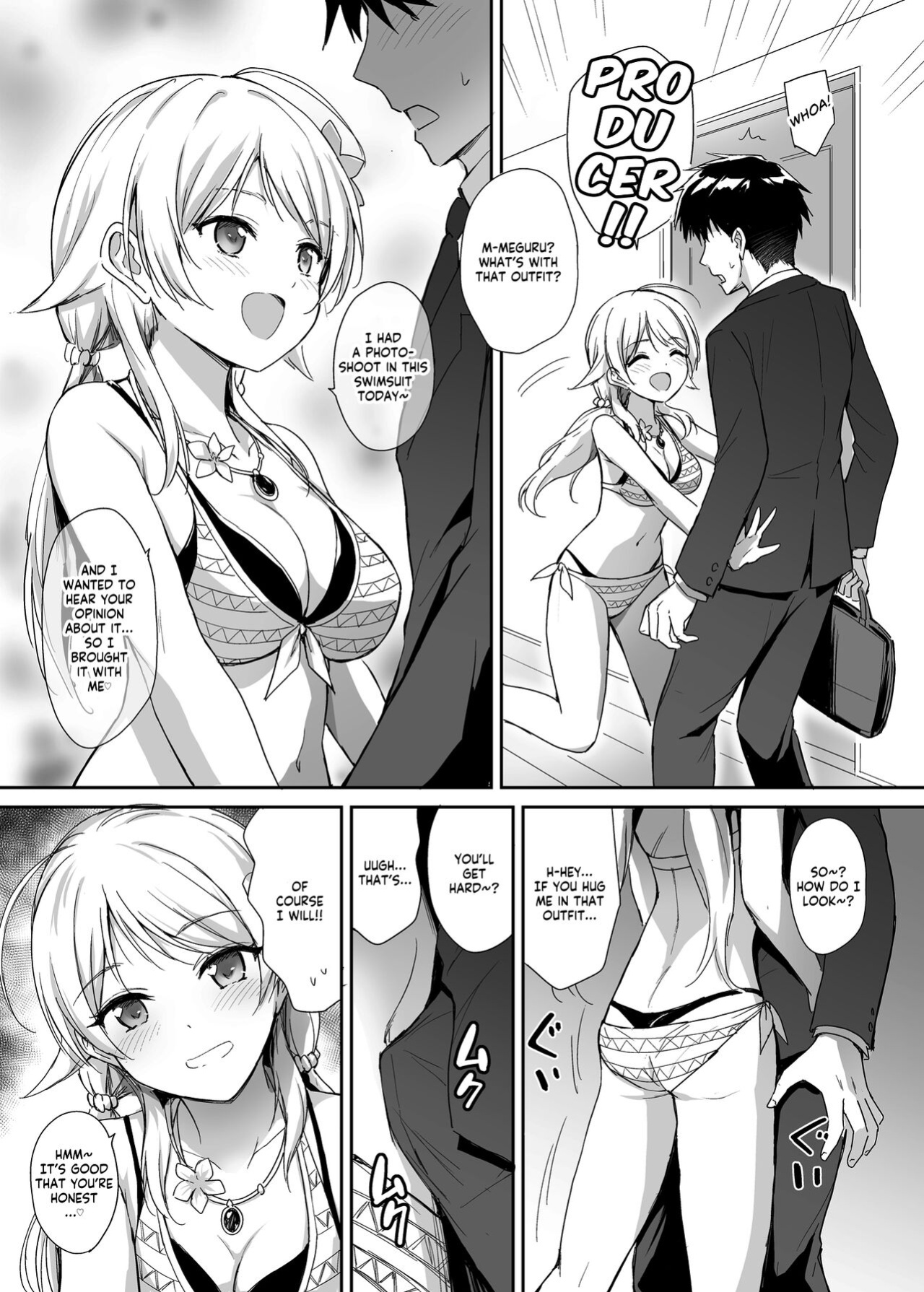 [54BURGER (Marugoshi)] Meguru to Mizugi Ecchi (THE iDOLM@STER: Shiny Colors) [GenericWeeb]