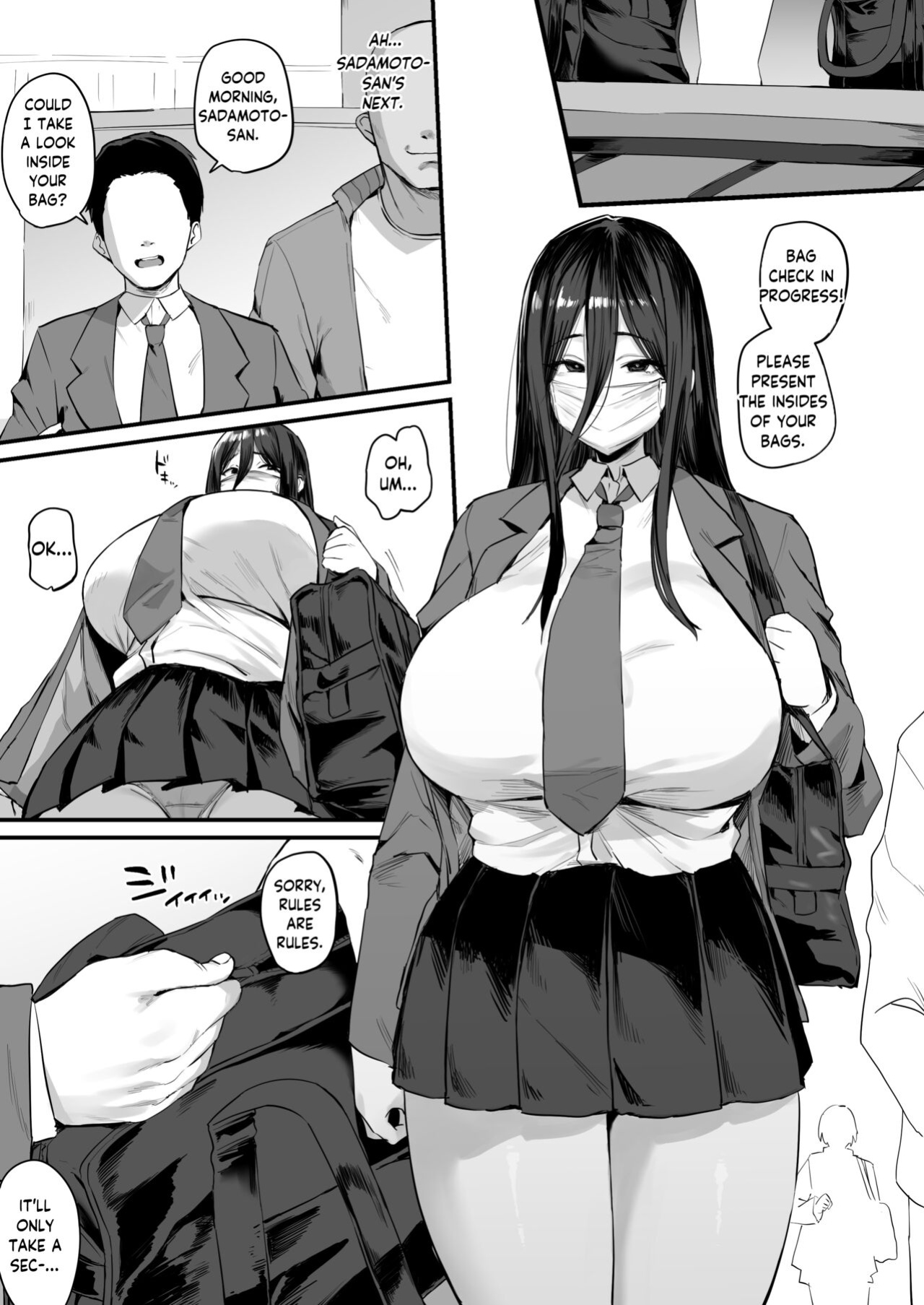 [Hotate-chan] Mochimono Kensa ni Hikkakaru Ko | Girl Caught During Bag Inspection [SaLamiLid]