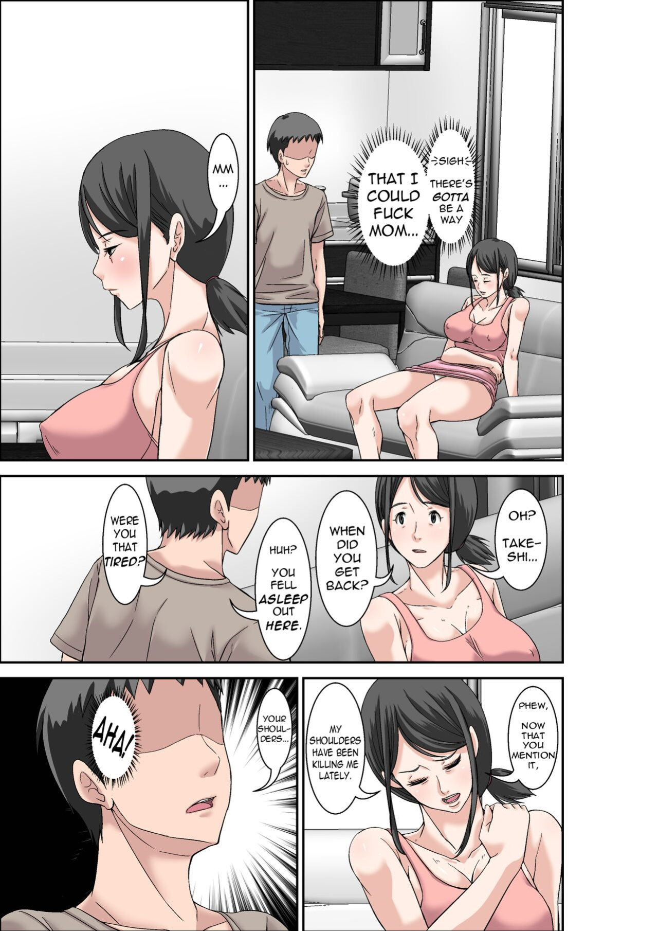 [Hoyoyodou] Musuko no Kyokon no Toriko ni Natte Shimatta Chou Binkan Taishitsu no Okaa-san | A Hypersensitive Mom Gets Addicted to Her Son's Big Cock [incogna777]