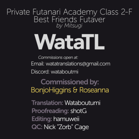 [NIGHT FUCKERS (Mitsugi)] Shiritsu Futanari Gakuen 2-nen F-gumi Nakayoshi Tomodachinpo [WataTL]