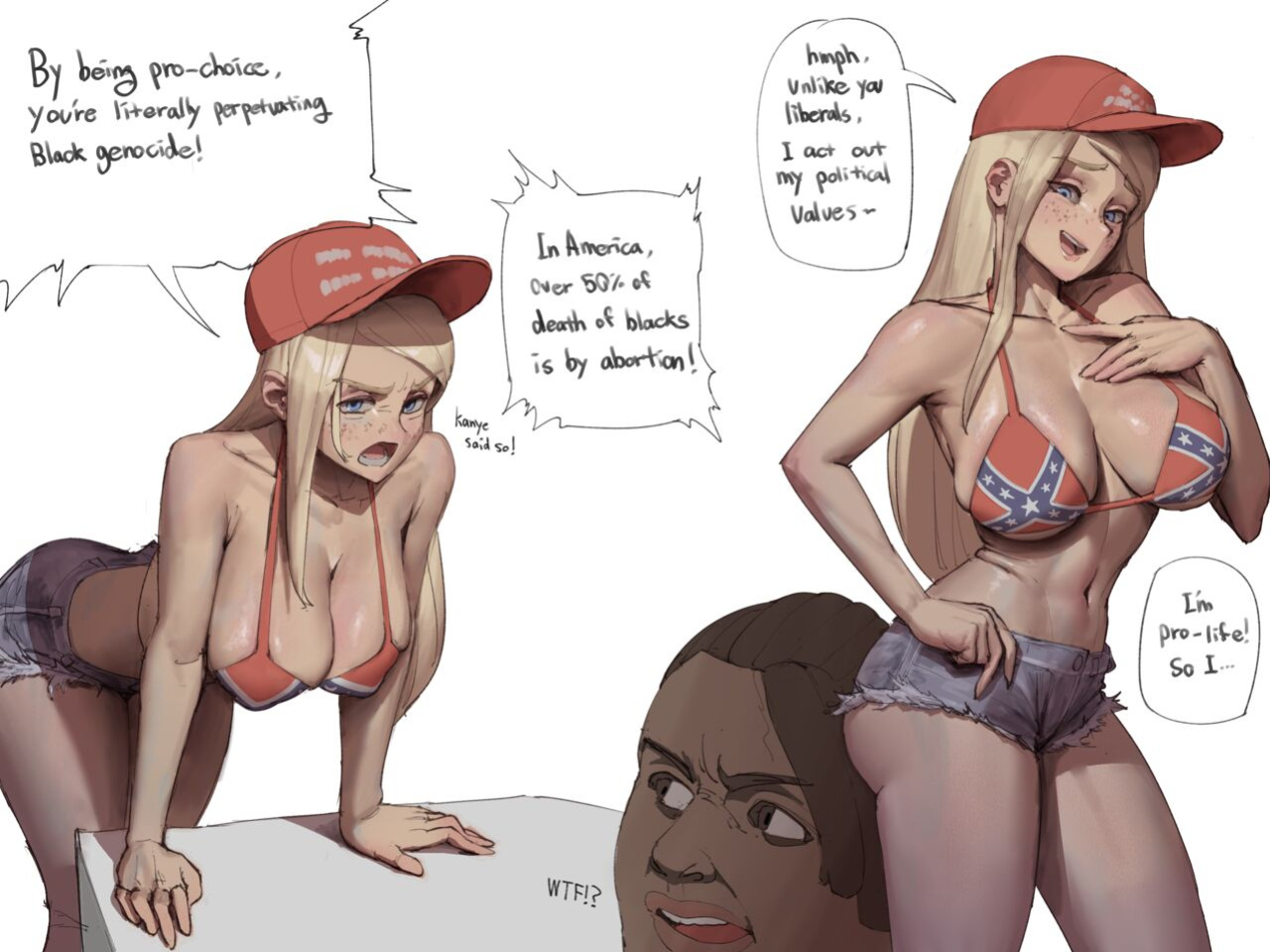 [wjs07] Pro-life MAGA Blonde