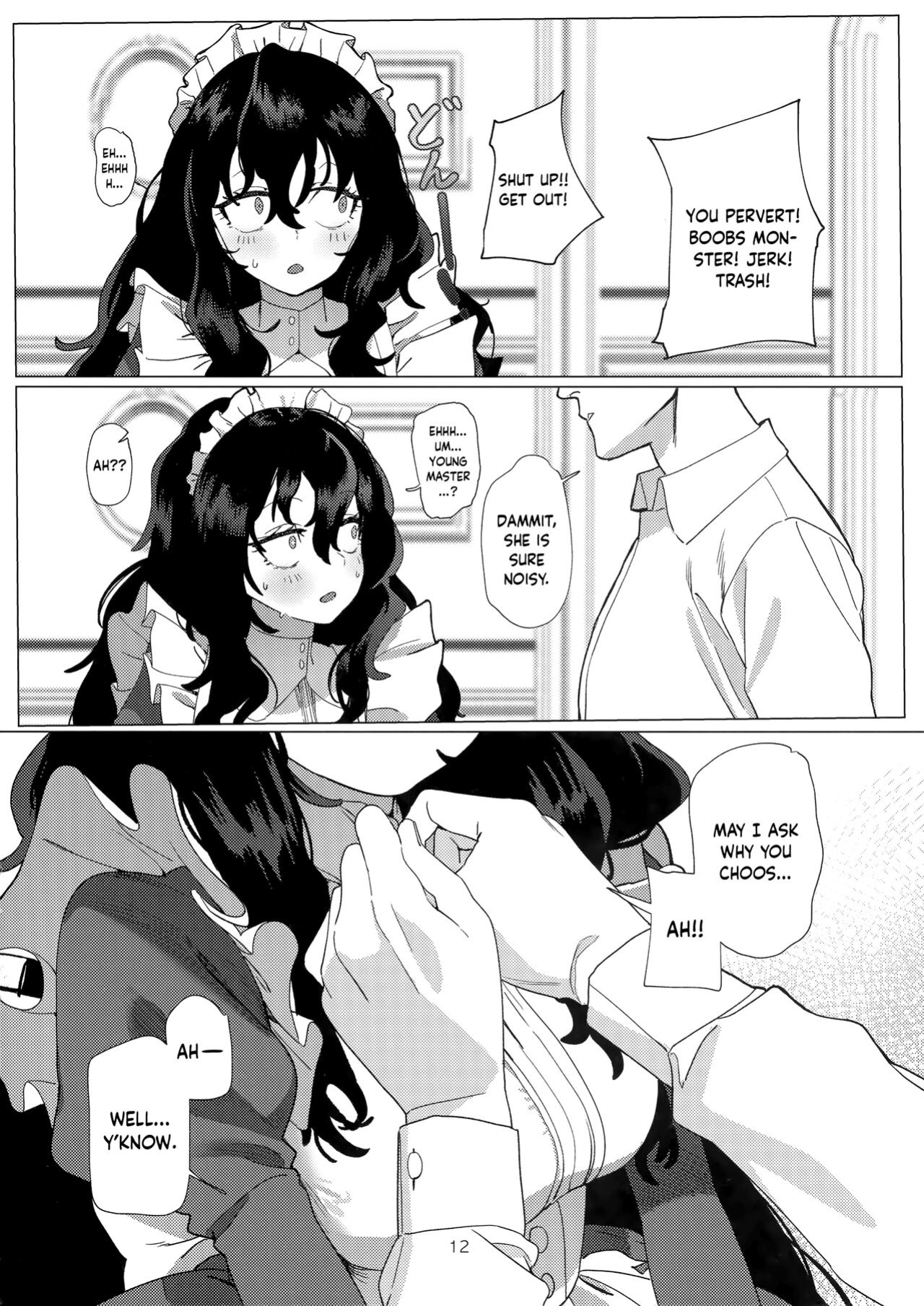 (C101) [Durakuna (Drontabi)] Dame Maid wa Bochama no OnaPet | Useless Maid is Young Master's Pet
