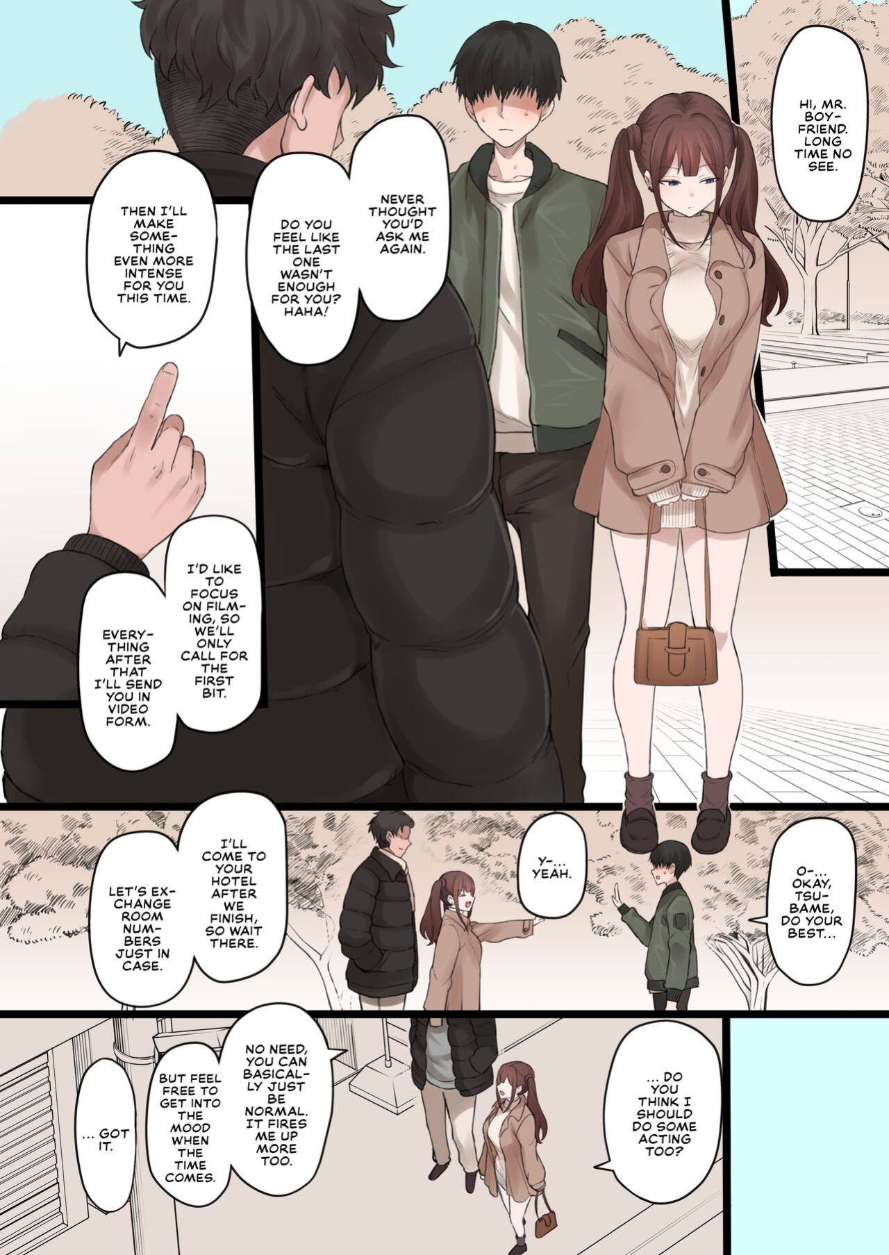[Doushia (Terasu MC)] Boku no Netorase Seiheki ni Tsukiatte kureru Kanojo | A Girlfriend Who Plays Along with My Cuckold Fetish + Prequel [Defan752 & Tekkamaki]