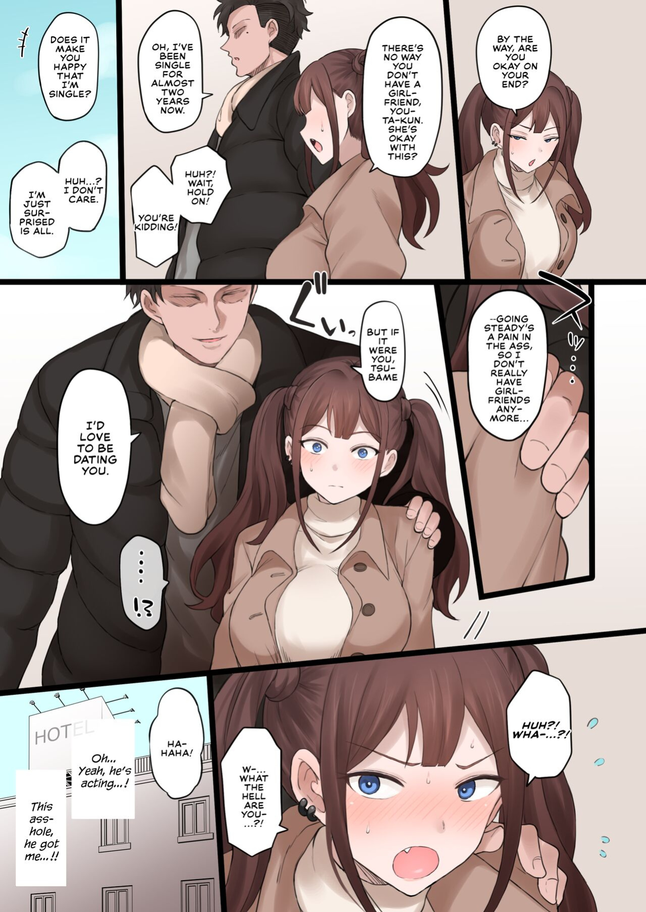 [Doushia (Terasu MC)] Boku no Netorase Seiheki ni Tsukiatte kureru Kanojo | A Girlfriend Who Plays Along with My Cuckold Fetish + Prequel [Defan752 & Tekkamaki]