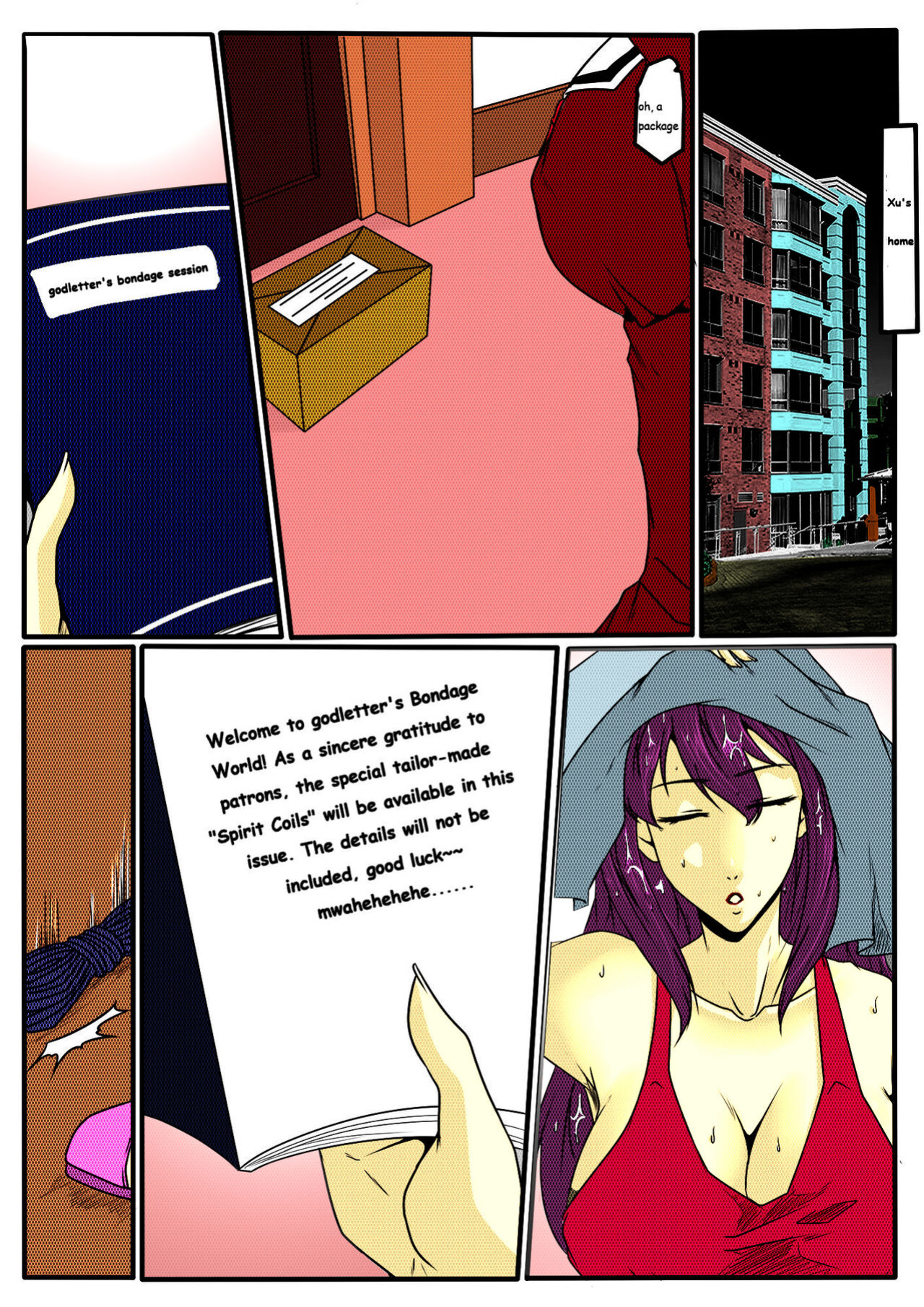 [GoDLeTTeR] Bondage Anecdote 002 - ENG (Colour) [alt version in comments]