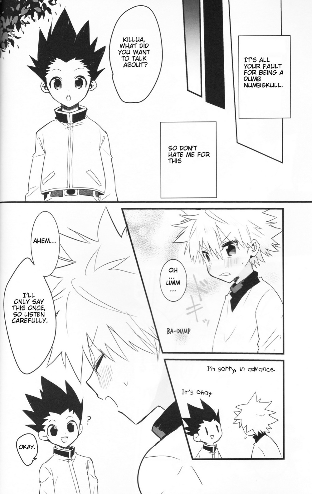 (Shota Scratch 24) [Tanbo (Makita Miki)] Yoru no Shijima ni Omoi o Hasete | Connecting our Feelings in the Silence of the Night (Hunter x Hunter) [Willeke4439]