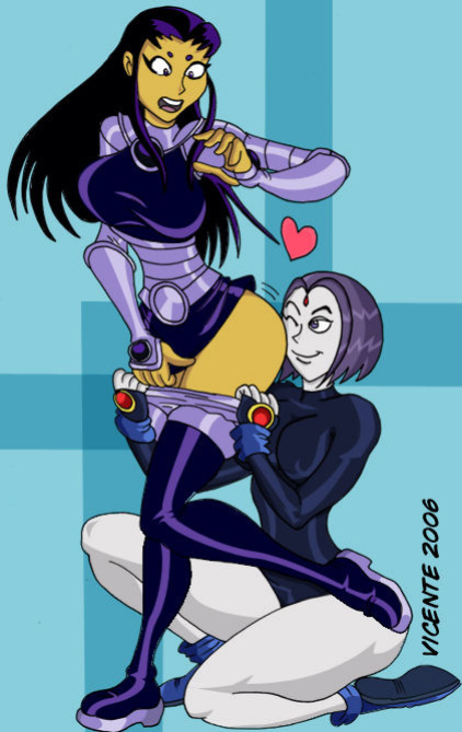 As Punishment For Her Sins, Raven Must Have Sex With Starfire And Blackfire