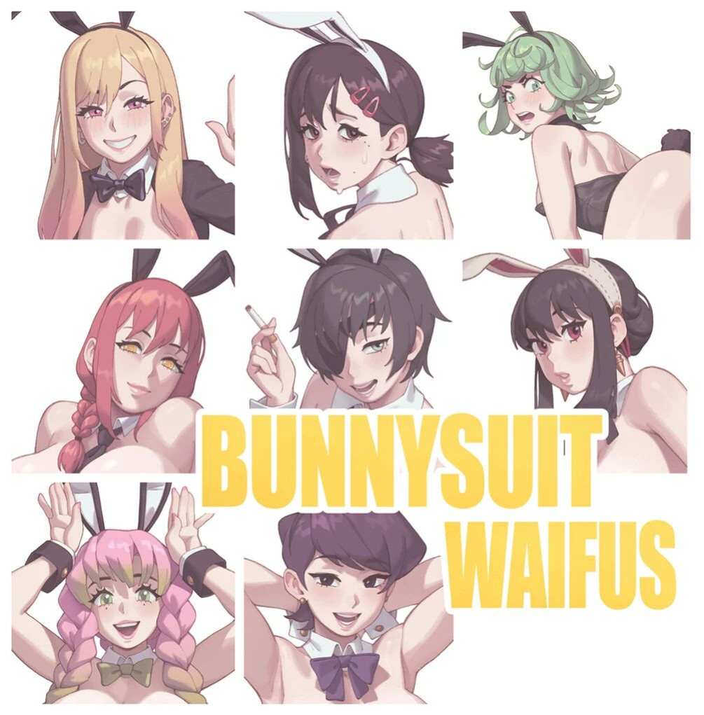 [Rizdraws] Bunny Suit Waifus