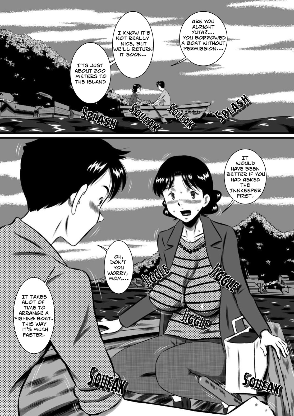 [Milkdou Shoukai (Milk Koubou)] Kaa-san, Kaa-san! Kaa-saaaan! Mujintou, Oyako Futari de Yagai Sex! | Mother, Mother - Mother And Son Have Sex, On An Abandon Island