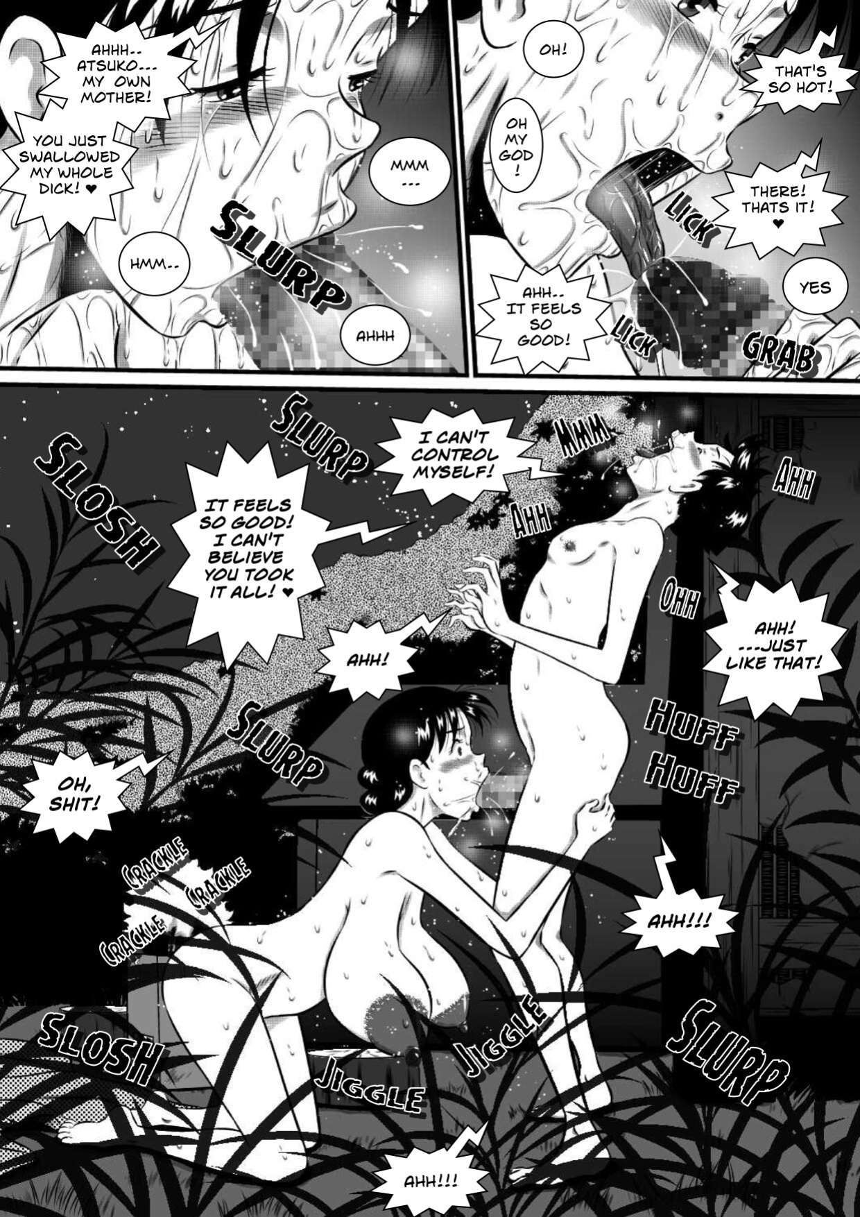 [Milkdou Shoukai (Milk Koubou)] Kaa-san, Kaa-san! Kaa-saaaan! Mujintou, Oyako Futari de Yagai Sex! | Mother, Mother - Mother And Son Have Sex, On An Abandon Island
