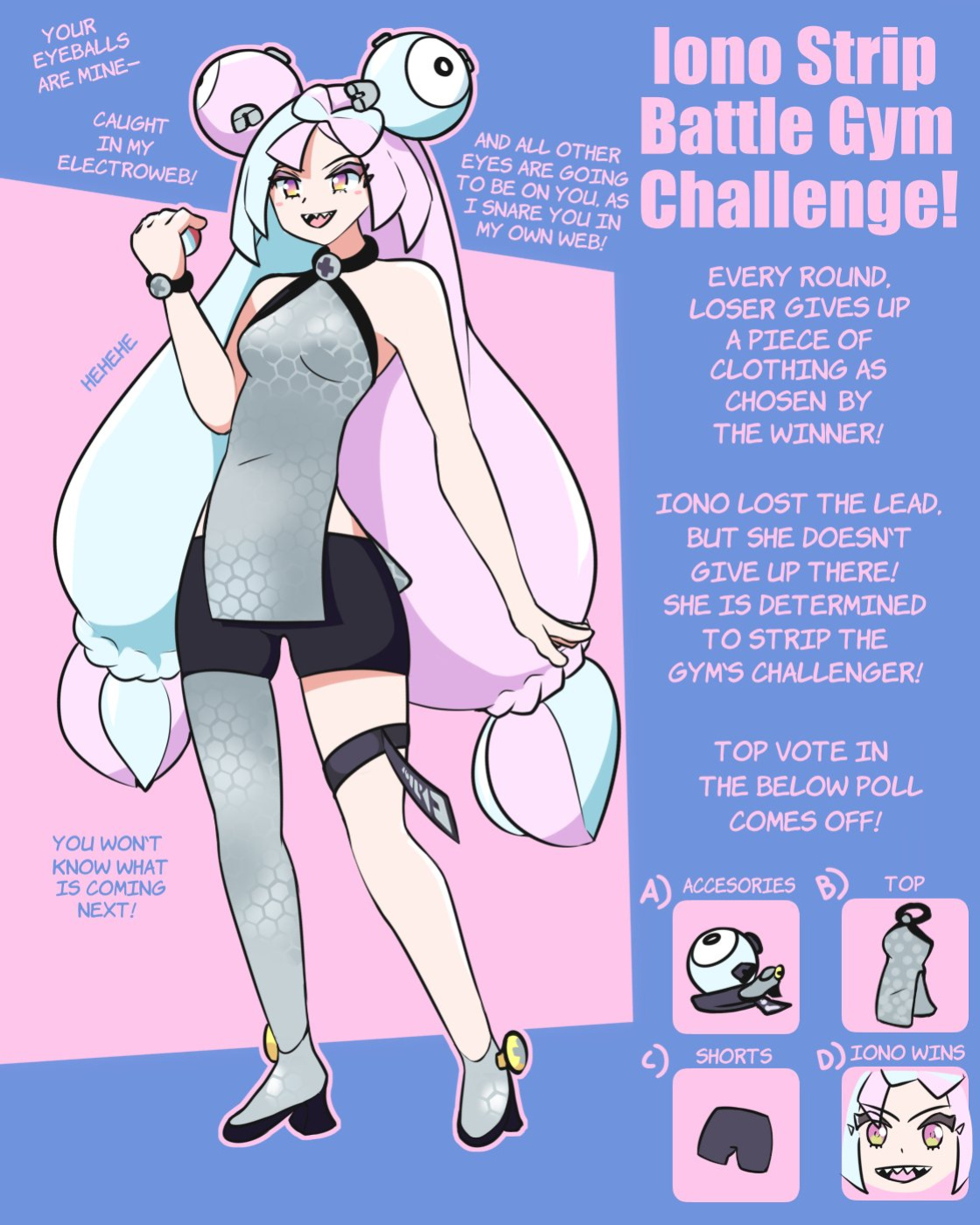 [AnewENFArtist] Iono Strip Battle Gym Challenge! (Pokémon)