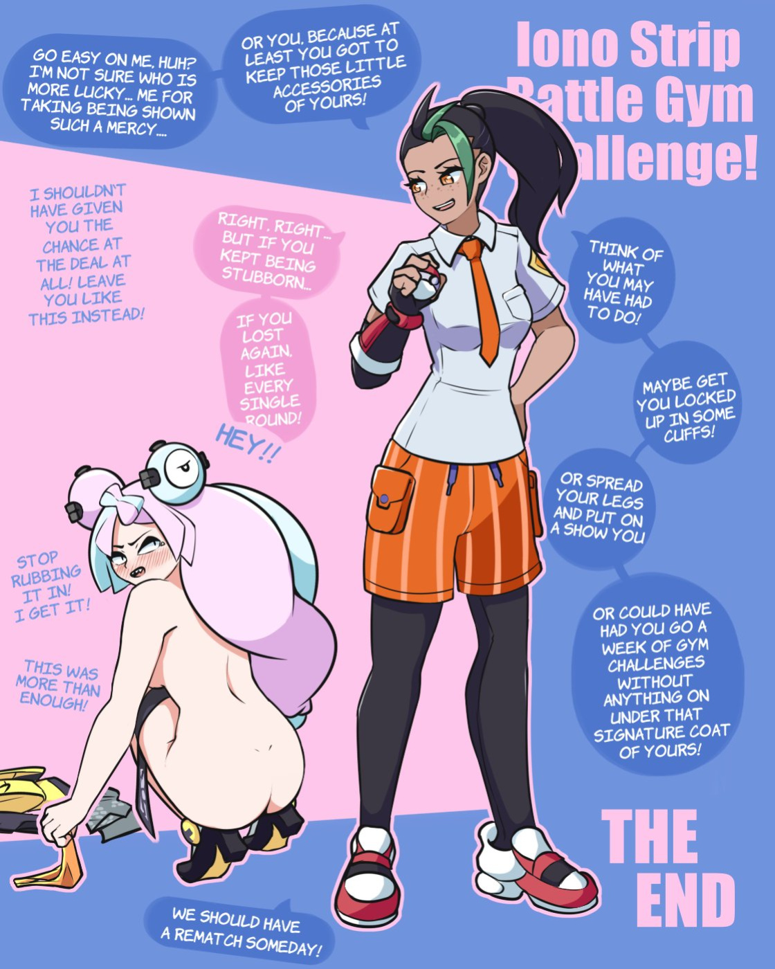 [AnewENFArtist] Iono Strip Battle Gym Challenge! (Pokémon)