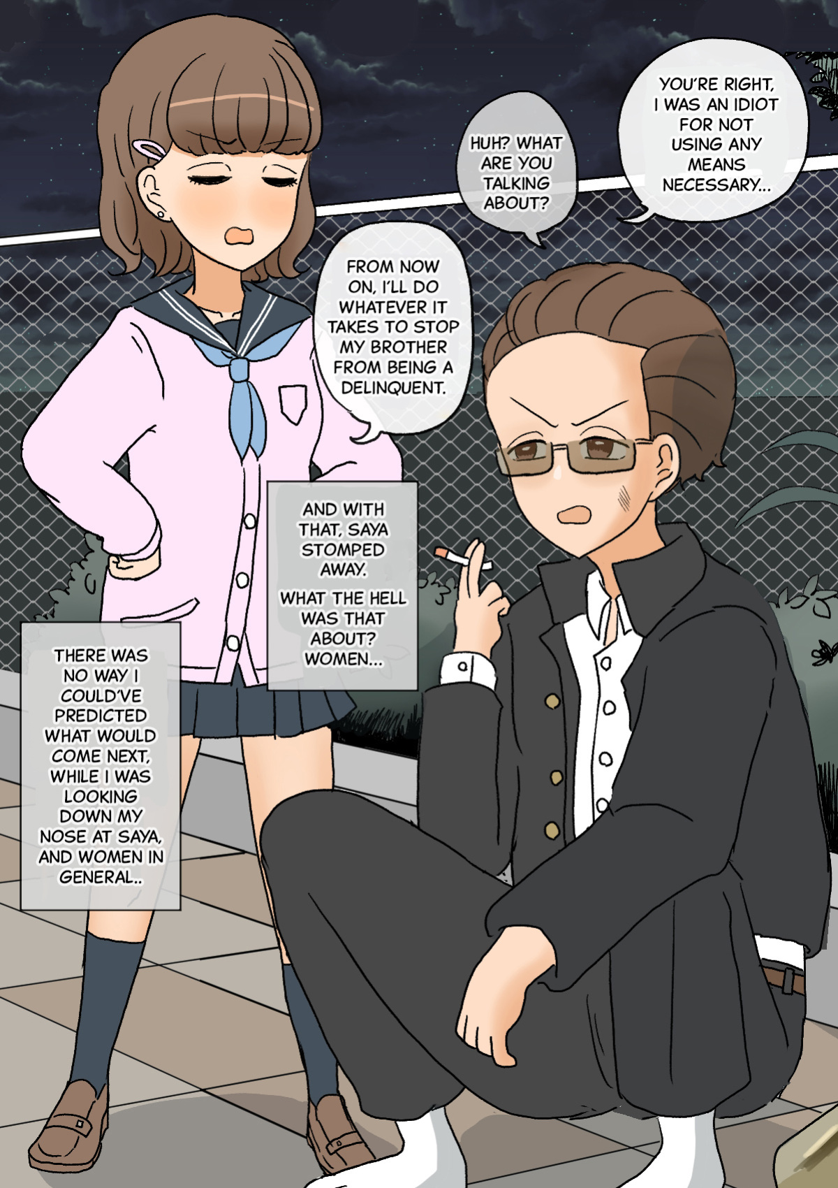 [Whiskeykonkon (Kitsune Beer)] Furyou Shounen ga Mesuochi Shite Kawaii o Yome-san ni naru made ~Konnyaku-Hen~ | A delinquent boy becomes a cute girl, and then a bride - Engagement edition
