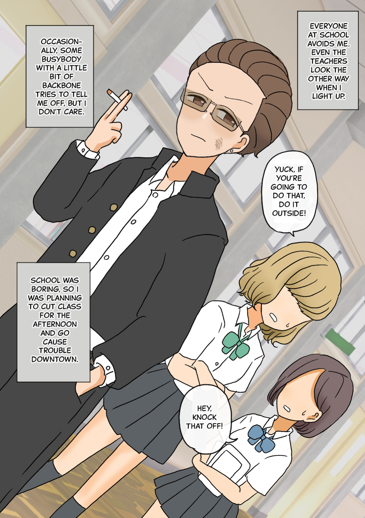 [Whiskeykonkon (Kitsune Beer)] Furyou Shounen ga Mesuochi Shite Kawaii o Yome-san ni naru made ~Konnyaku-Hen~ | A delinquent boy becomes a cute girl, and then a bride - Engagement edition