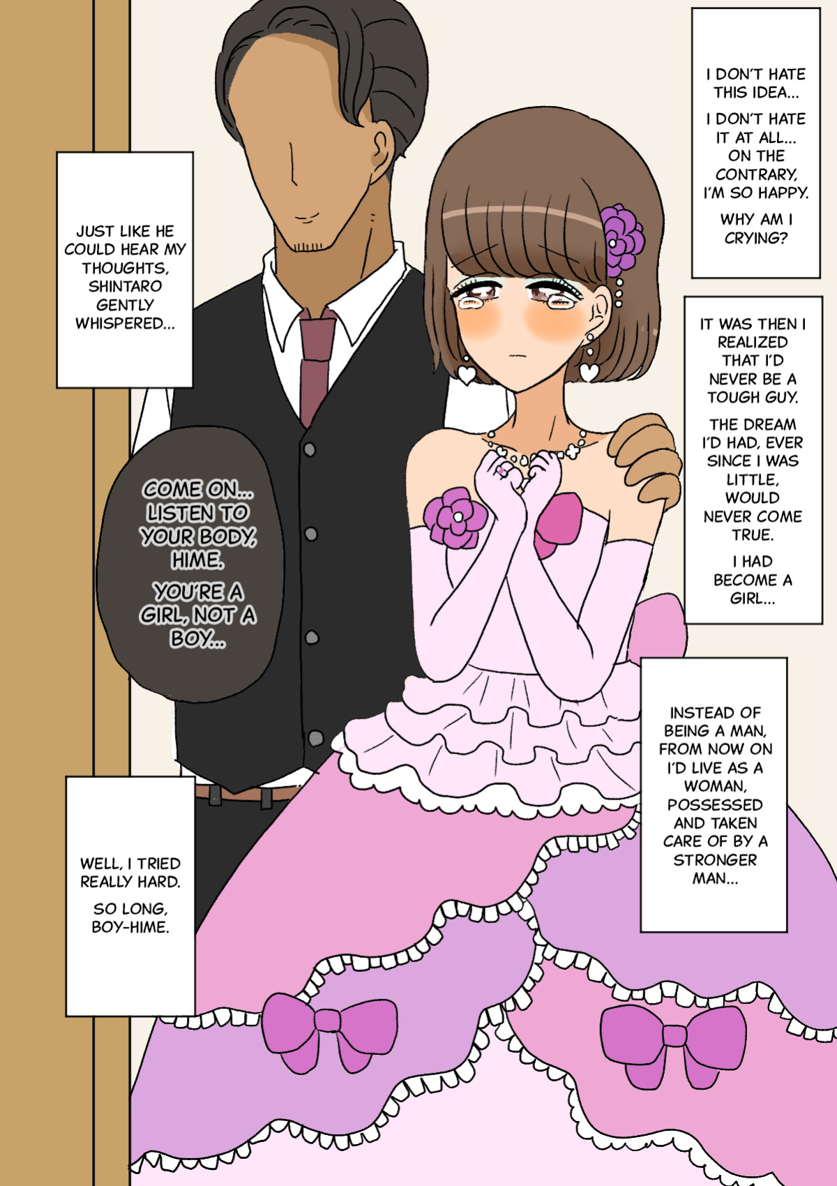 [Whiskeykonkon (Kitsune Beer)] Furyou Shounen ga Mesuochi Shite Kawaii o Yome-san ni naru made ~Konnyaku-Hen~ | A delinquent boy becomes a cute girl, and then a bride - Engagement edition
