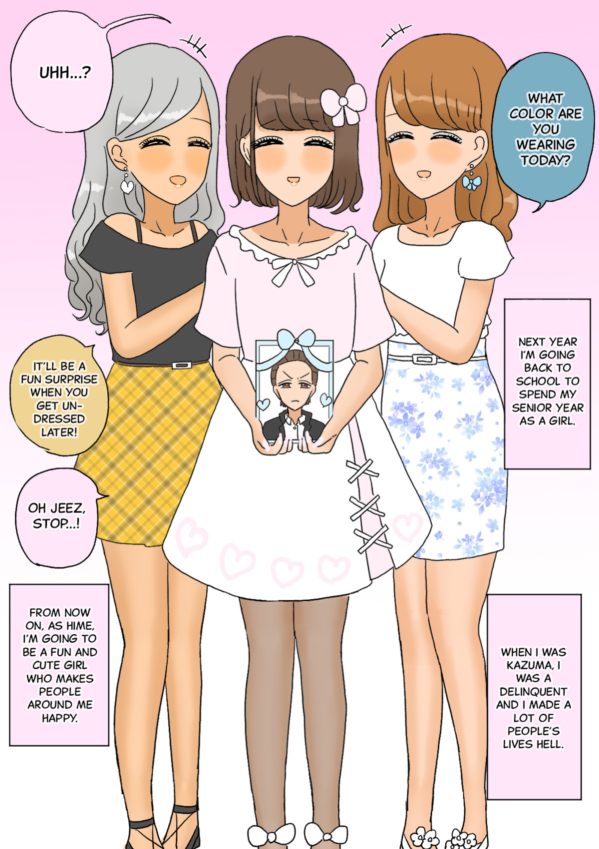 [Whiskeykonkon (Kitsune Beer)] Furyou Shounen ga Mesuochi Shite Kawaii o Yome-san ni naru made ~Konnyaku-Hen~ | A delinquent boy becomes a cute girl, and then a bride - Engagement edition