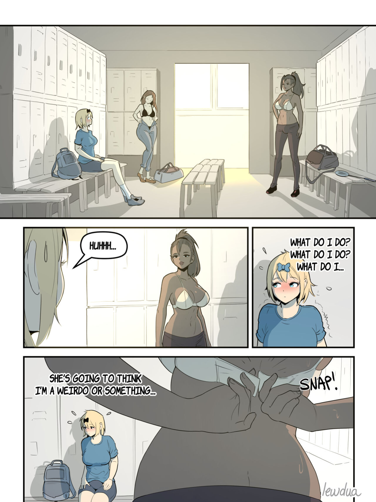 [Lewdua] Locker room - Nessie and Valerie [Hairy]
