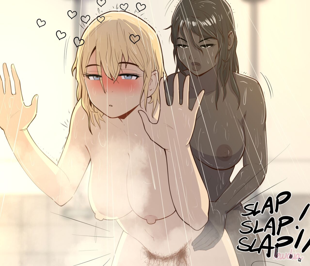 [Lewdua] Locker room - Nessie and Valerie [Hairy]