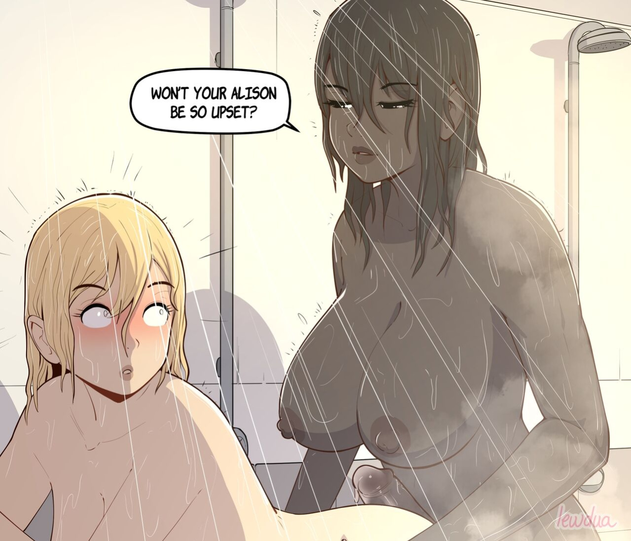 [Lewdua] Locker room - Nessie and Valerie [Hairy]