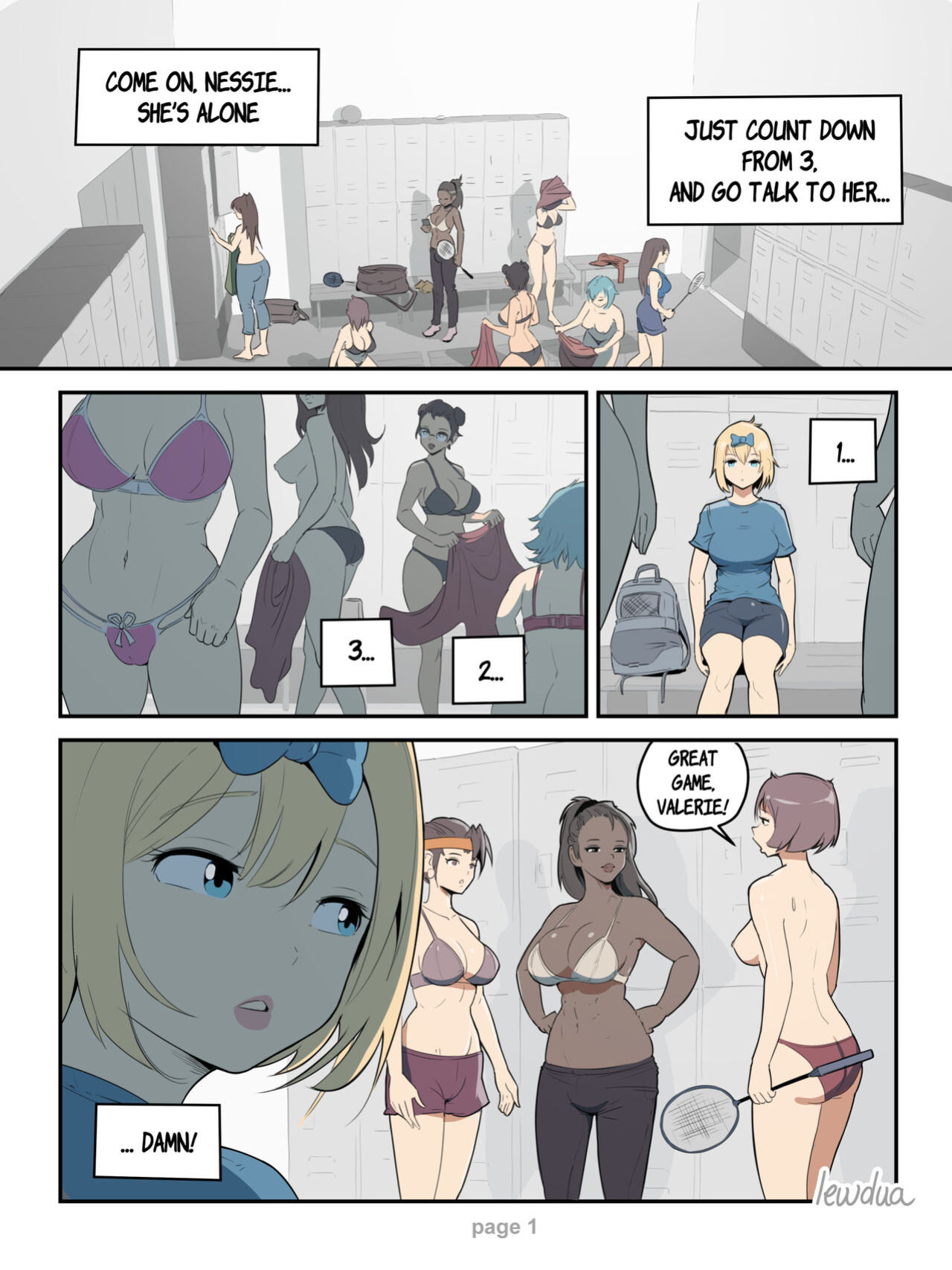 [Lewdua] Locker room - Nessie and Valerie