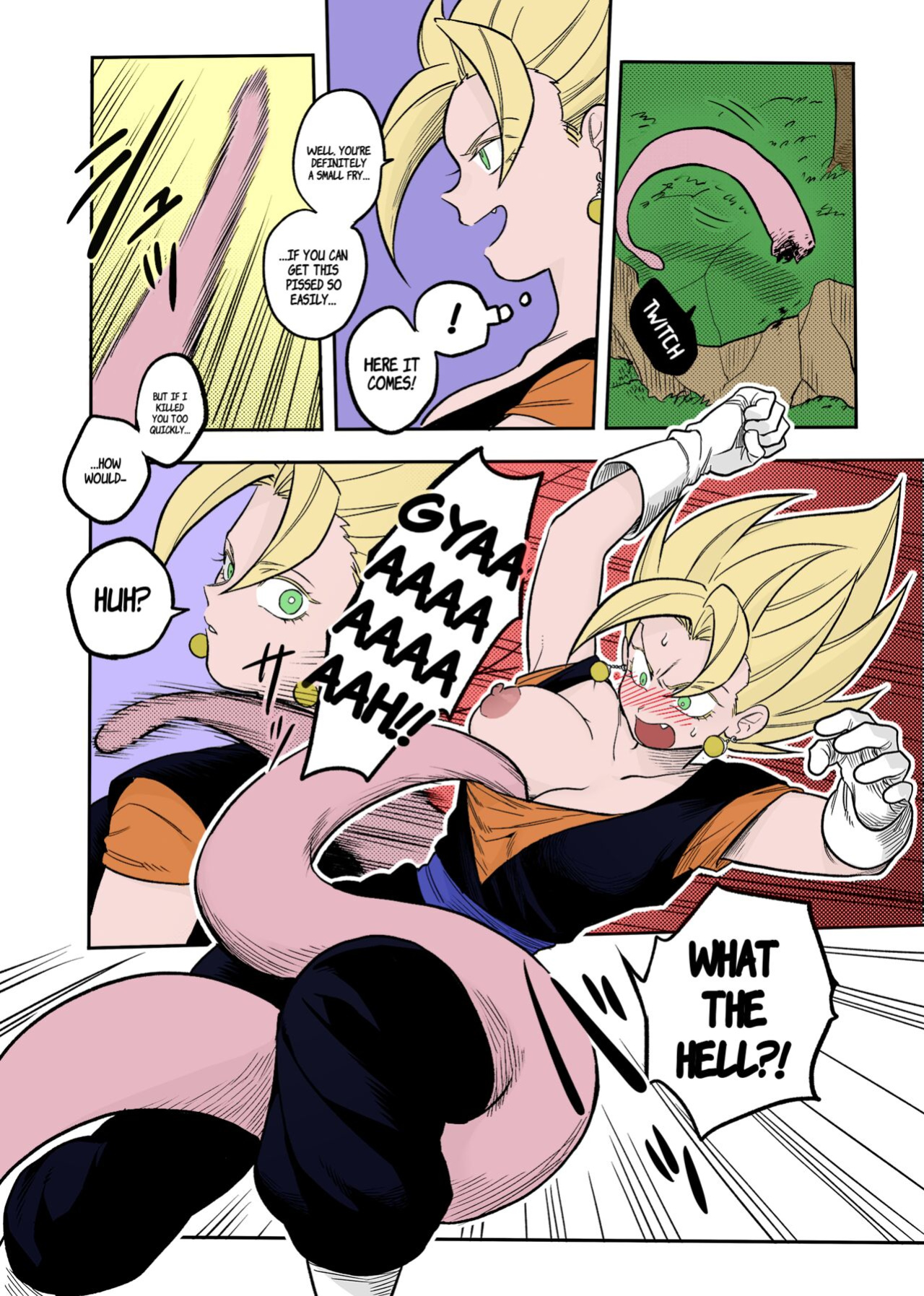 [Fuka] Tada no Zako Majin na no ni... | You're Just a Small Fry Majin... (Dragon Ball Z) [biggiedickie] [Colorized]