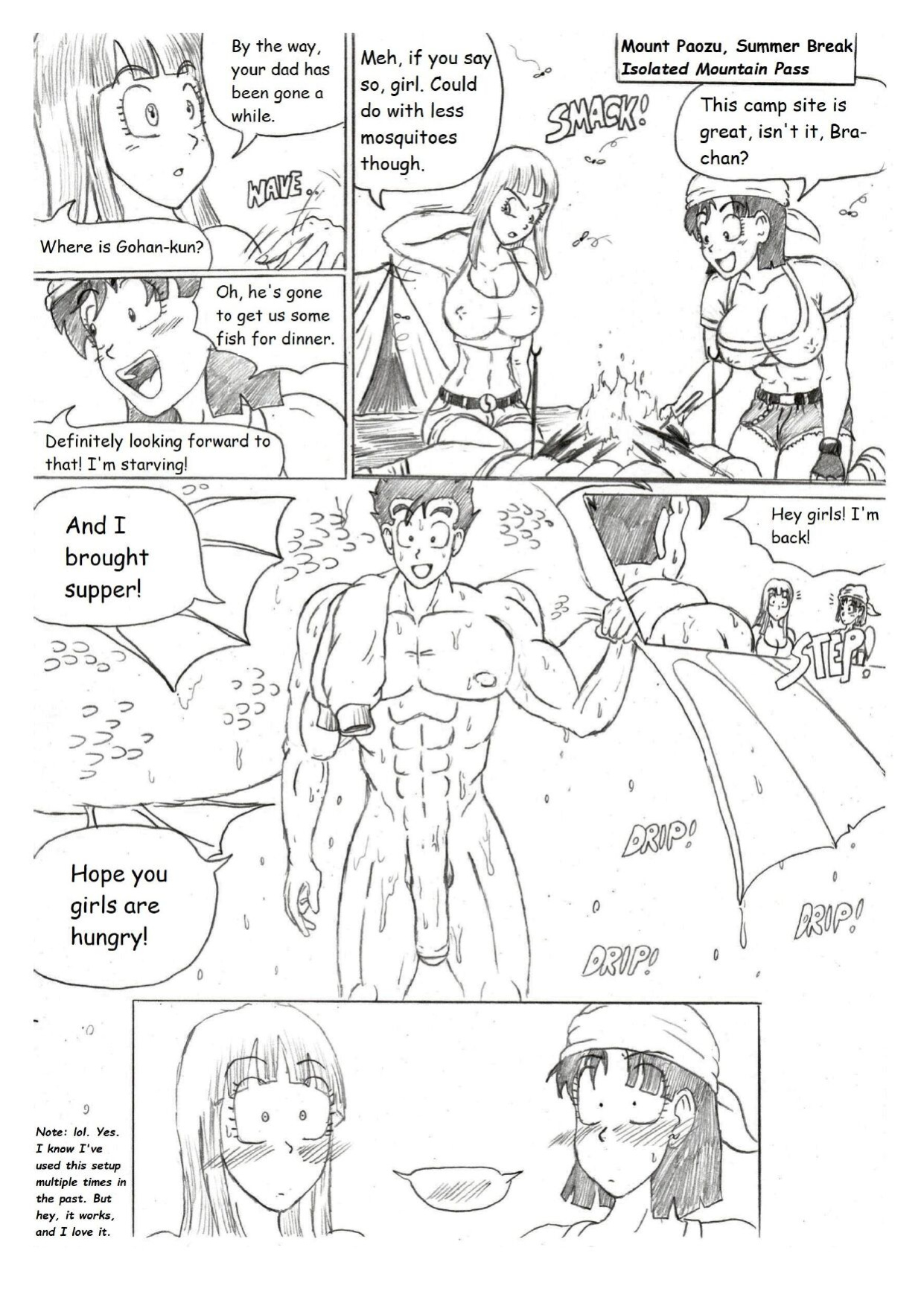 [TheWriteFiction] DRAGON BALL NTR 4 - Camping Trip (Dragon Ball Z)