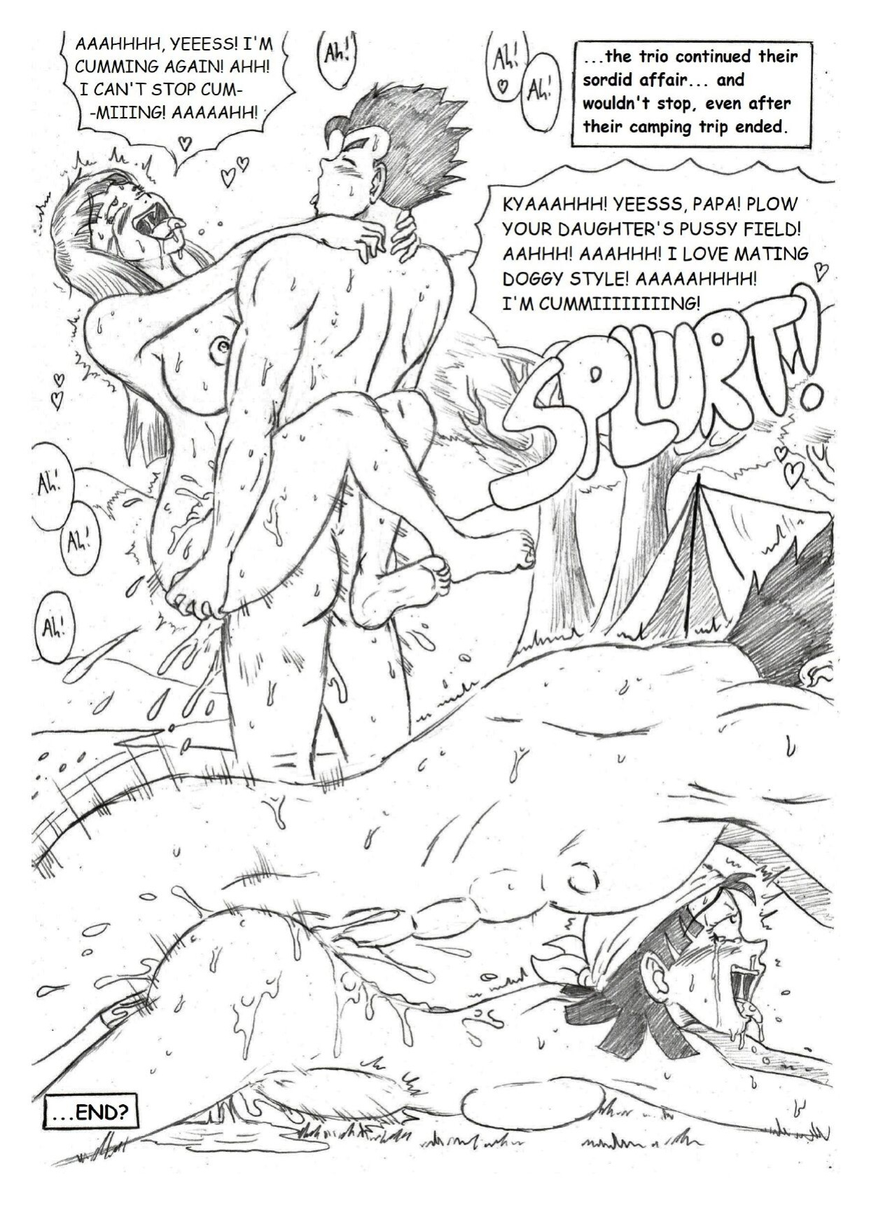 [TheWriteFiction] DRAGON BALL NTR 4 - Camping Trip (Dragon Ball Z)