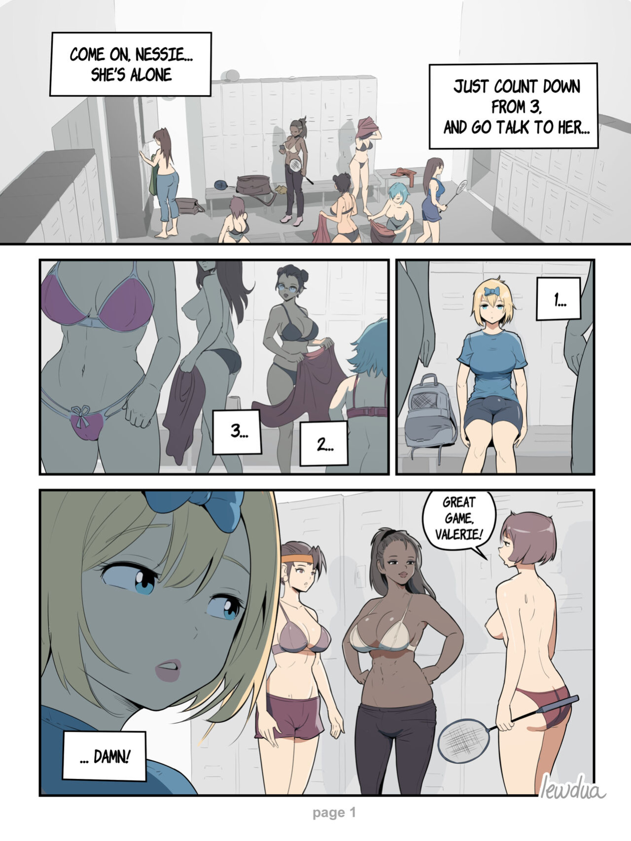 Lewdua - Locker Room - Nessie And Valerie
