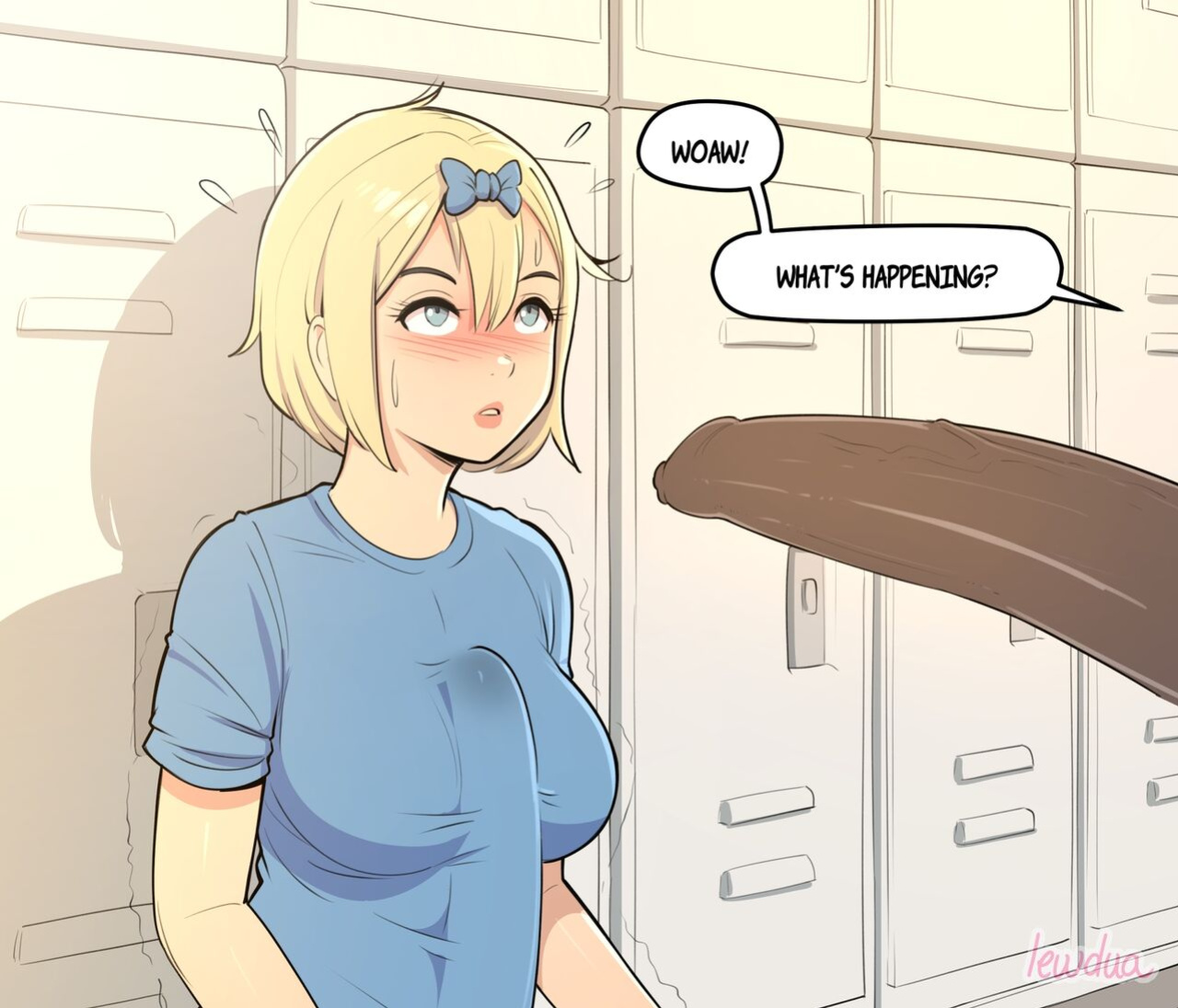 Lewdua - Locker Room - Nessie And Valerie