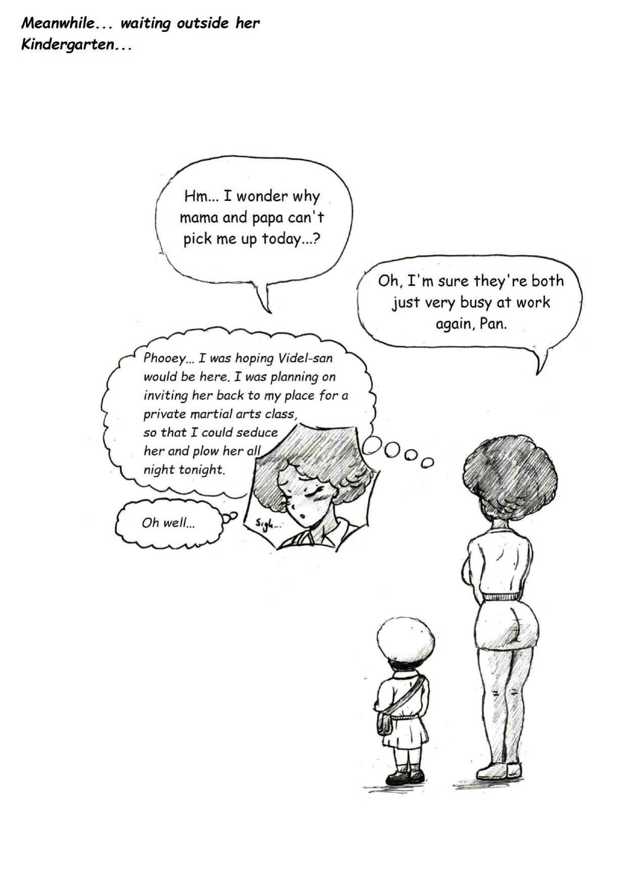 [TheWriteFiction] DRAGON BALL NTR Short- Too Adult to Parent (Dragon Ball Z)
