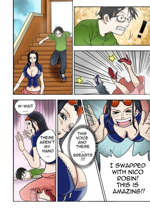 [Kawaideska] Nico Robin Body Swap Experience (One Piece) [colorized] [bcbedx]