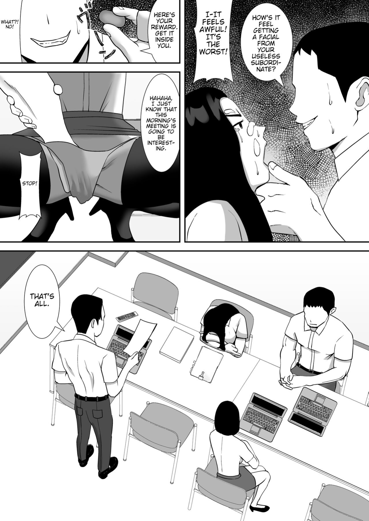 [Smells Like] Ore no Koto o Gomi Atsukai Suru Mucchimuchi no Hitozuma Onna Joushi ga Ochiru made | Making my chubby married female boss that treats me like trash succumb to my cock [joobuspaidatr]