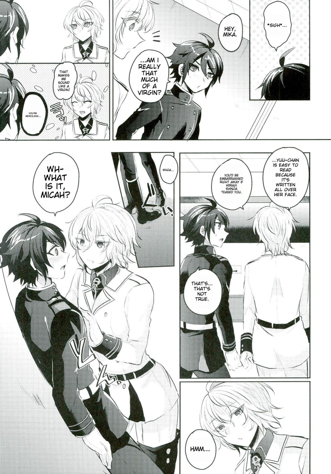 (C89) [Reparation (Syougo Kota)] Yuu-chan wa Doutei Nanka Janai | Yuuchan Isn't a Virgin. (Owari no Seraph)
